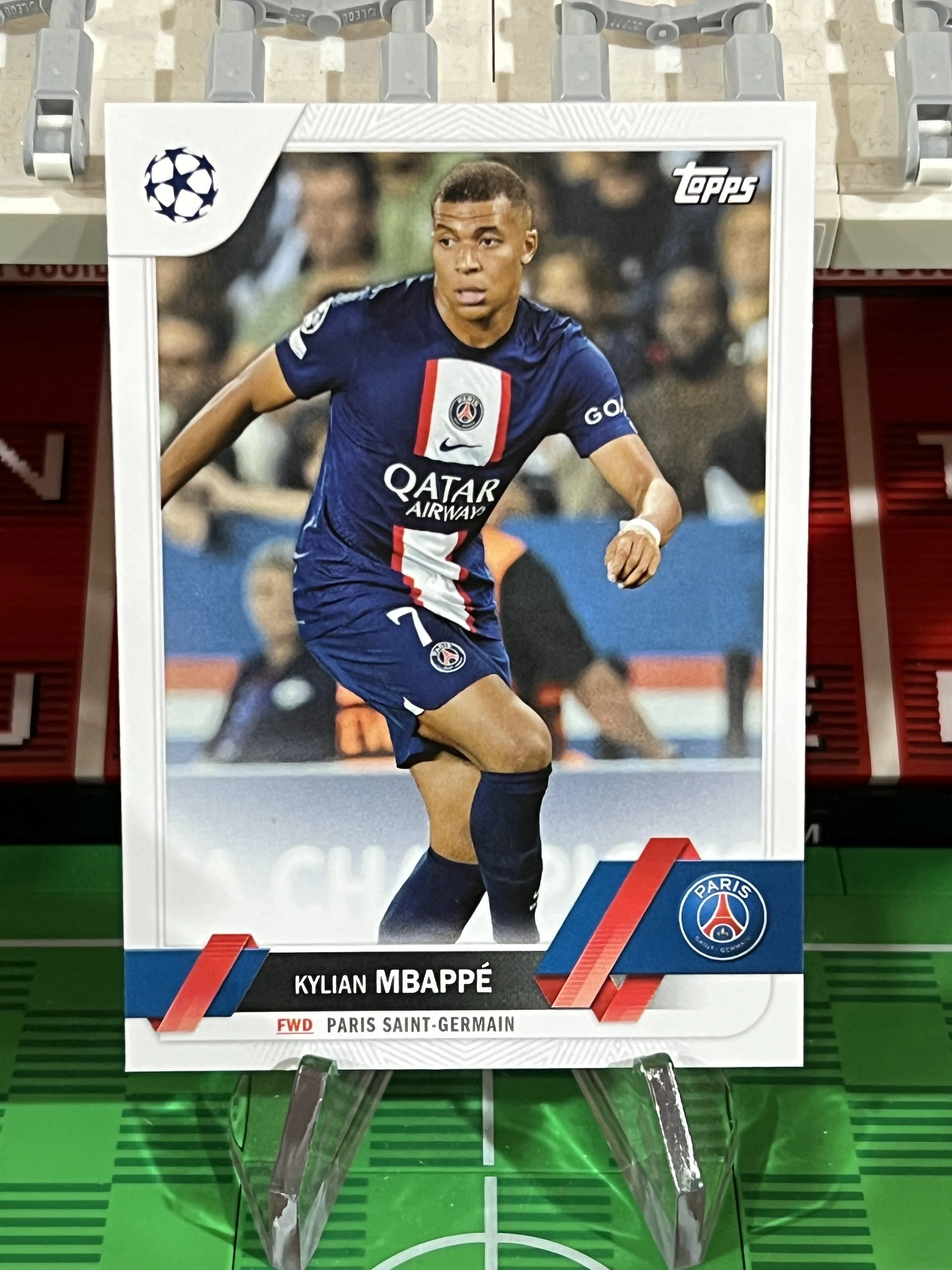 kylian mbappe 2023 topps uefa club competitions card