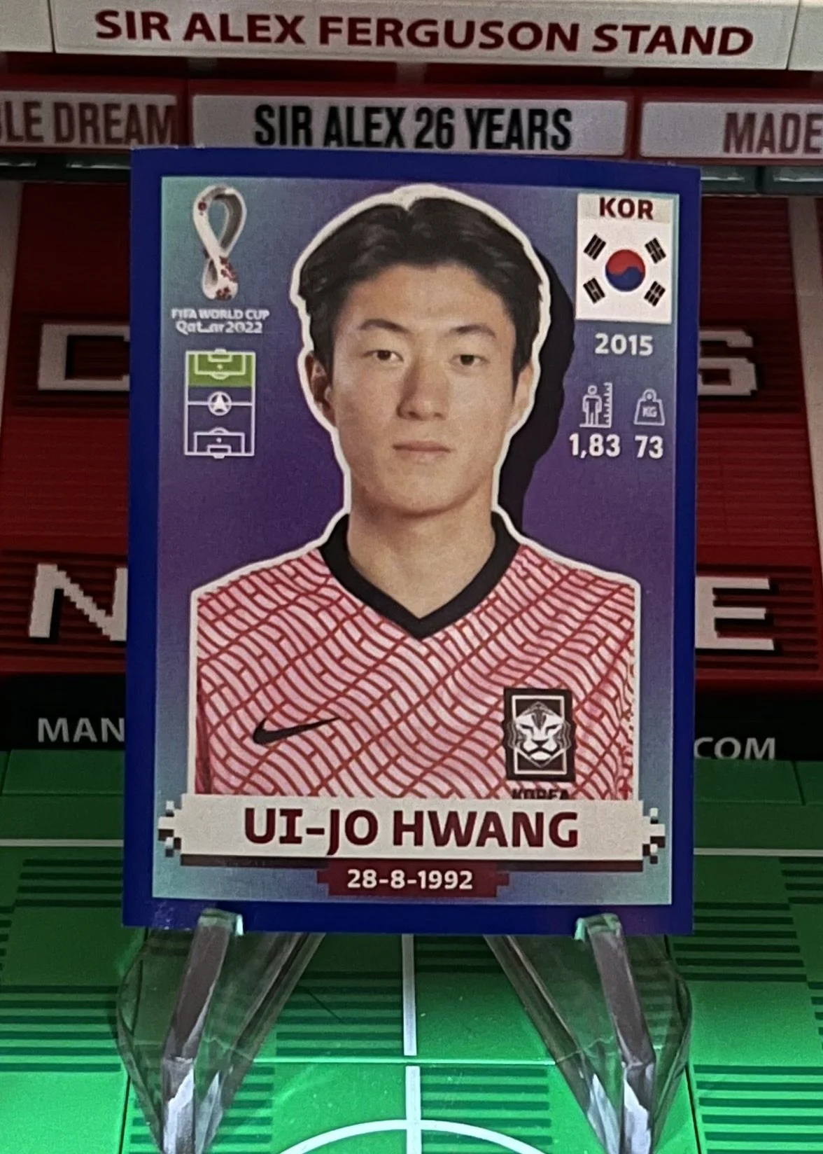ui jo hwang world cup qatar panini sticker