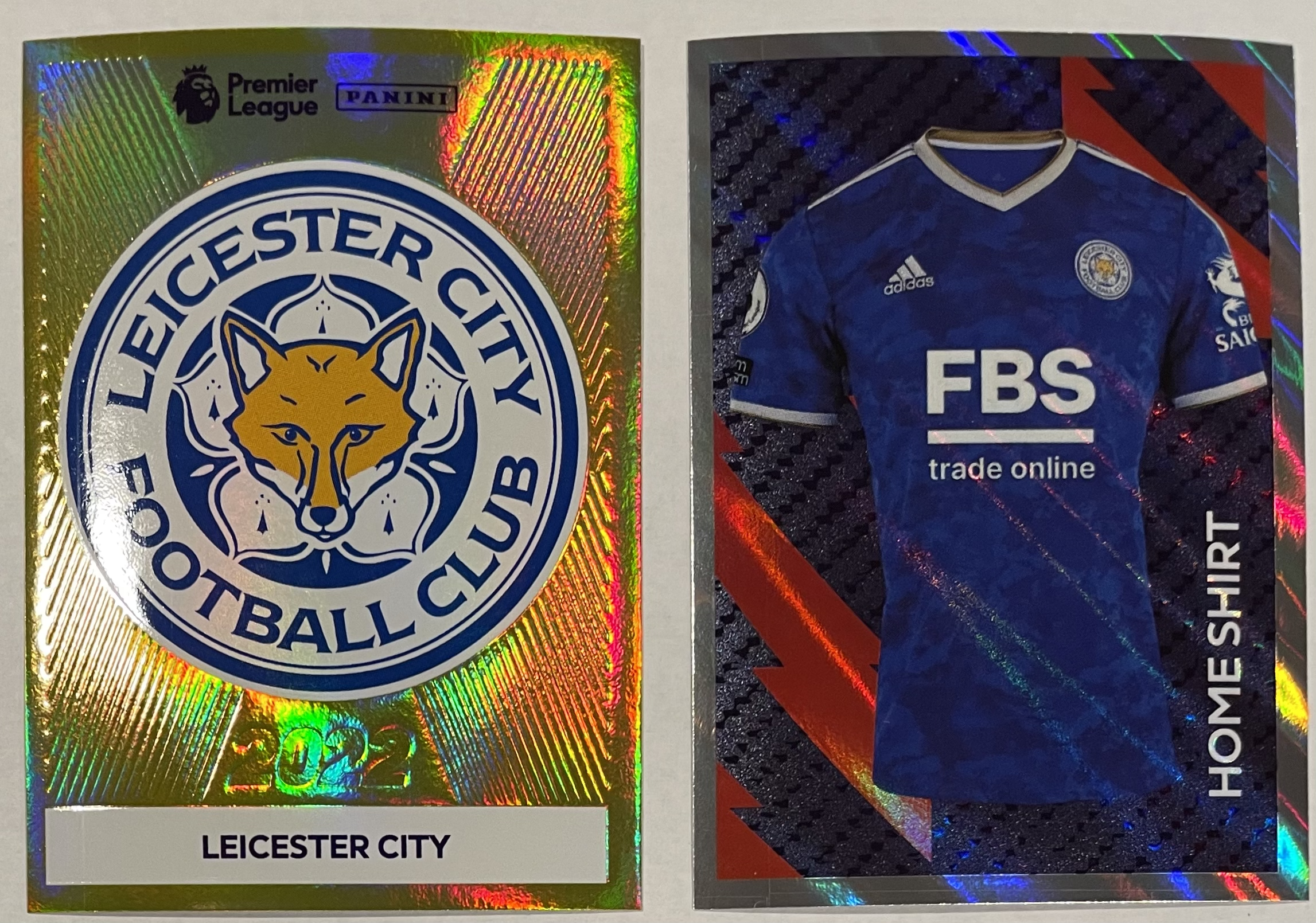 liecster city 2022 panini stickers