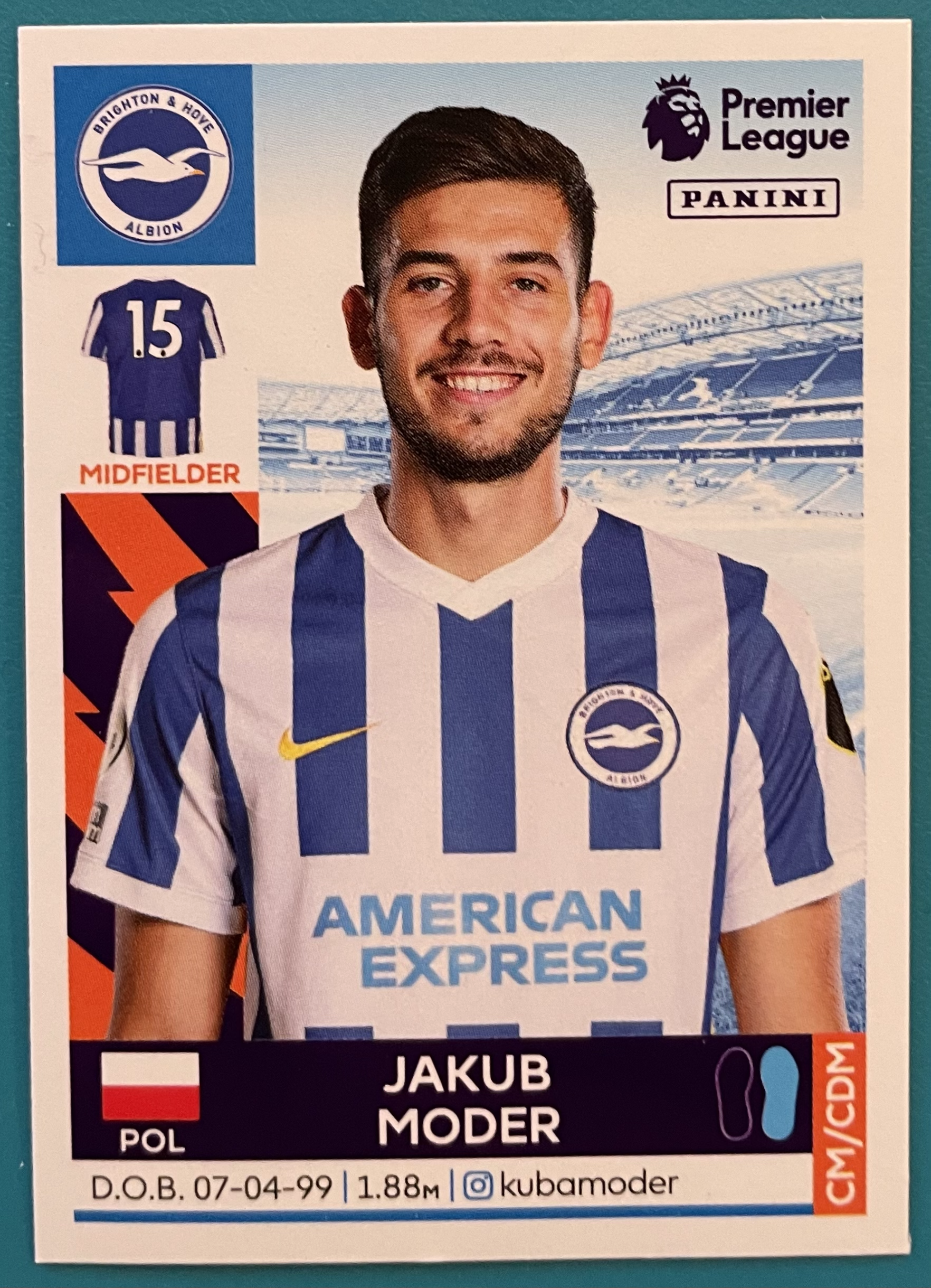 jakub moder 2022 panini sticker