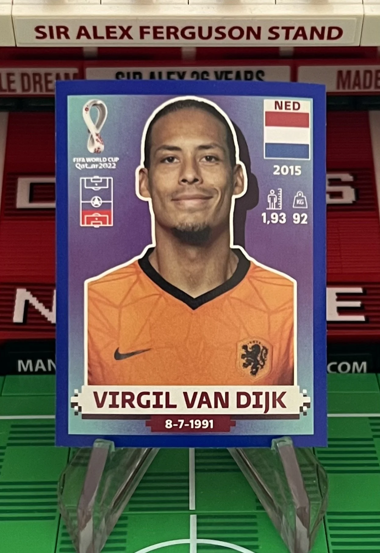 virgil van dijk world cup qatar panini sticker