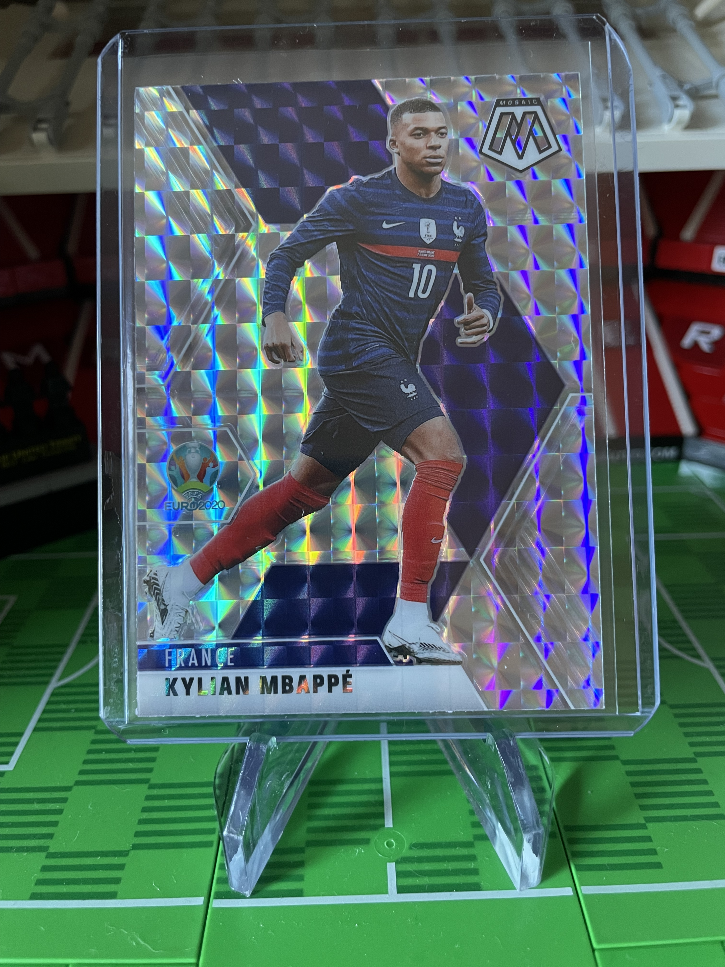Kylian Mbappe panini mosaic euro card
