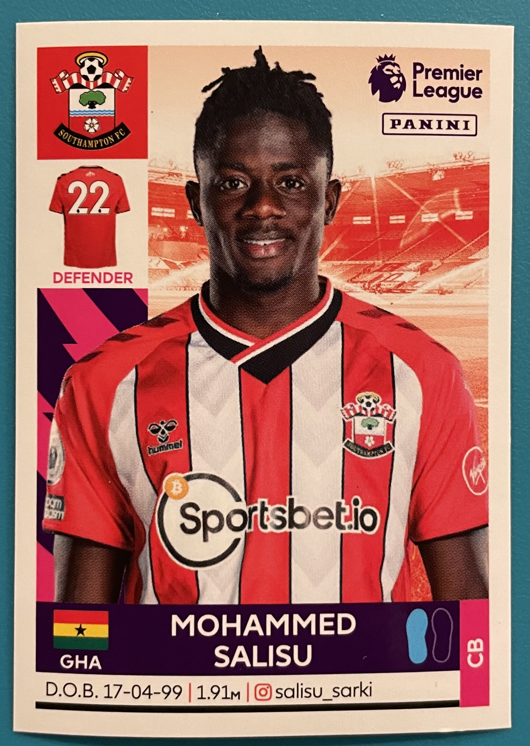 mohammed salisu 2022 panini sticker