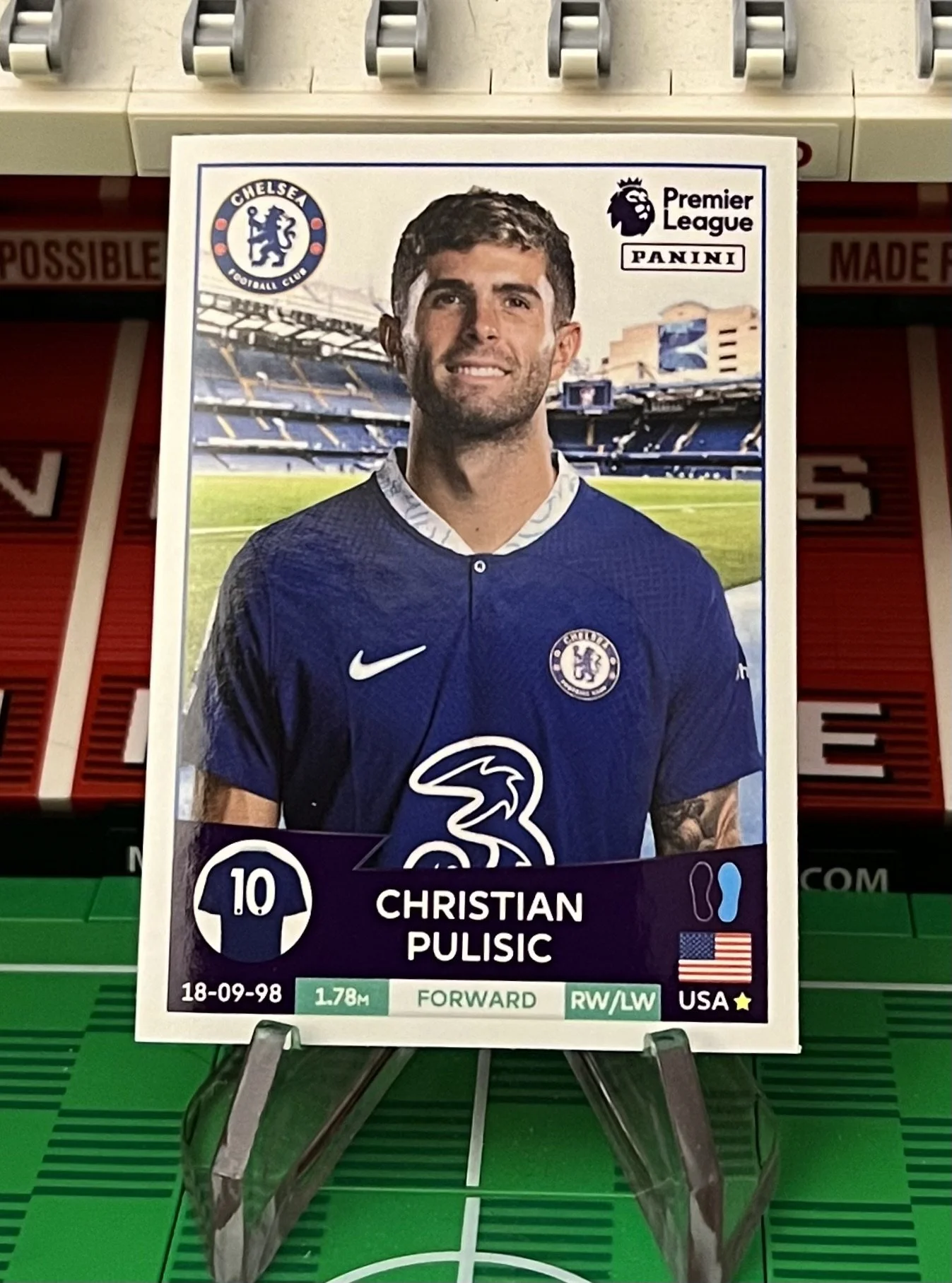 christian pulisic 2023 panini sticker