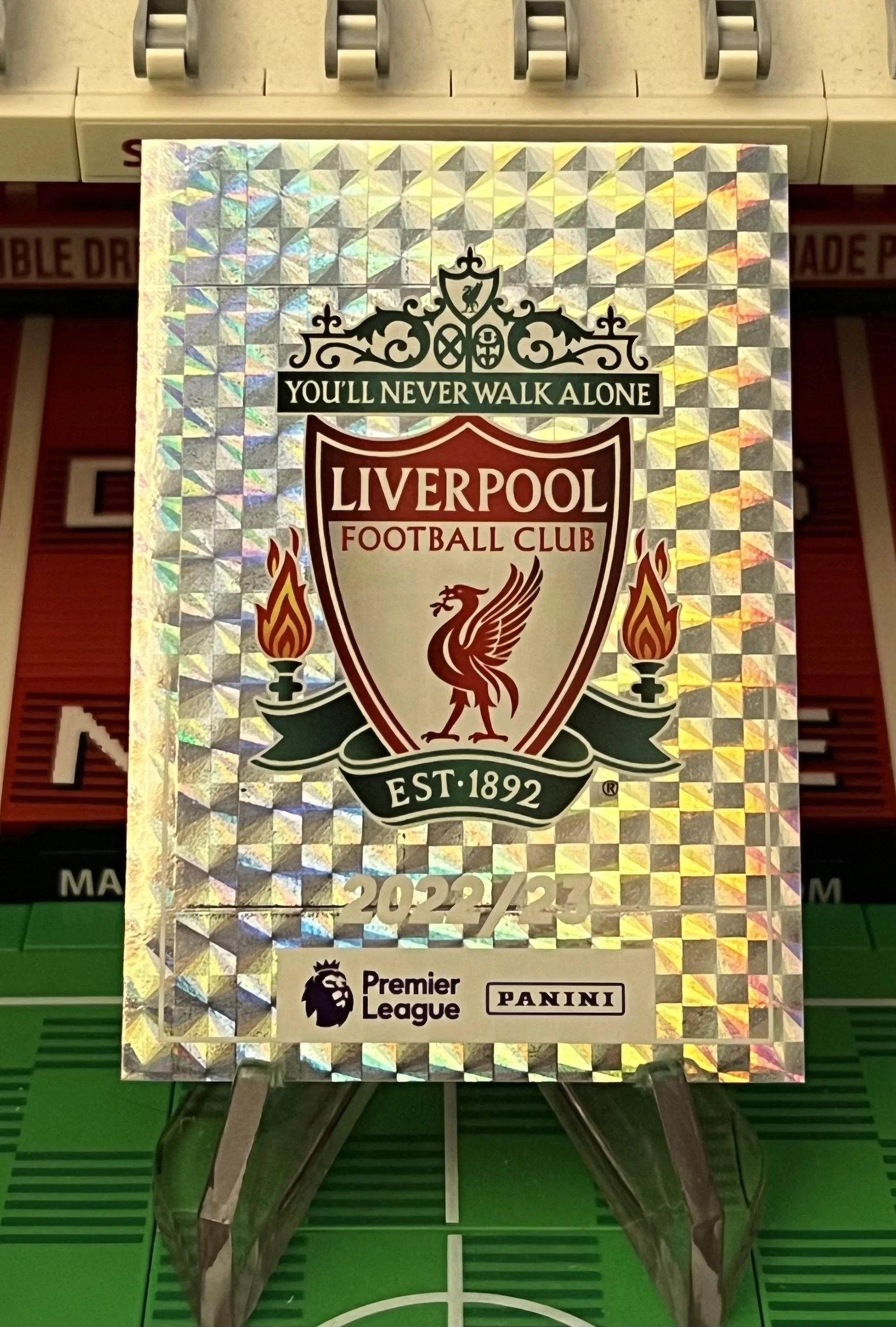 2023 panini liverpool badge sticker