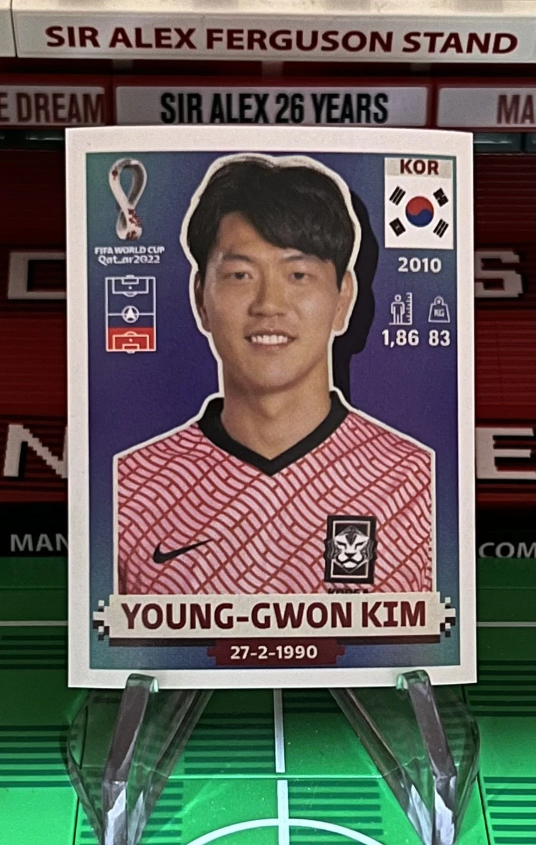 young gwon kim world cup qatar panini sticker