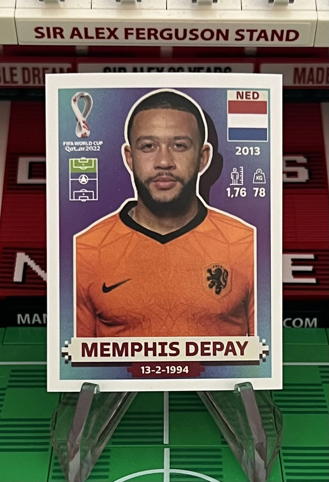 memphis depay world cup qatar panini sticker