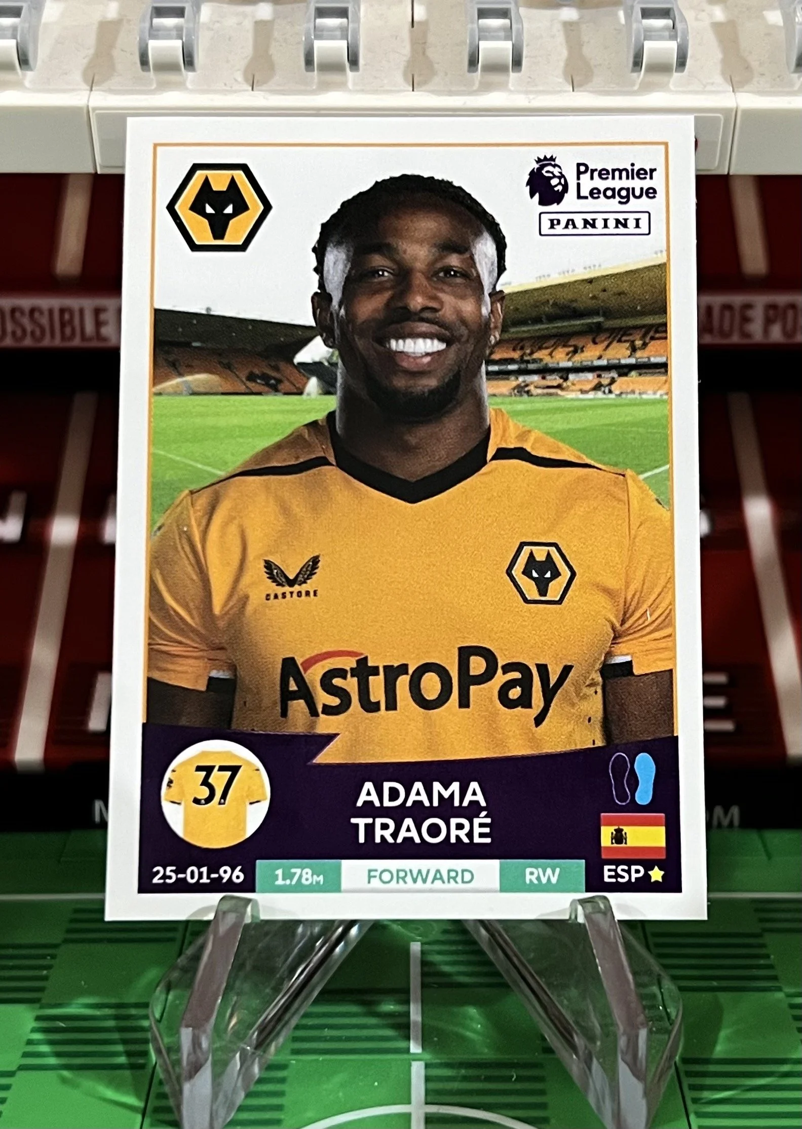 adama traore 2023 panini sticker