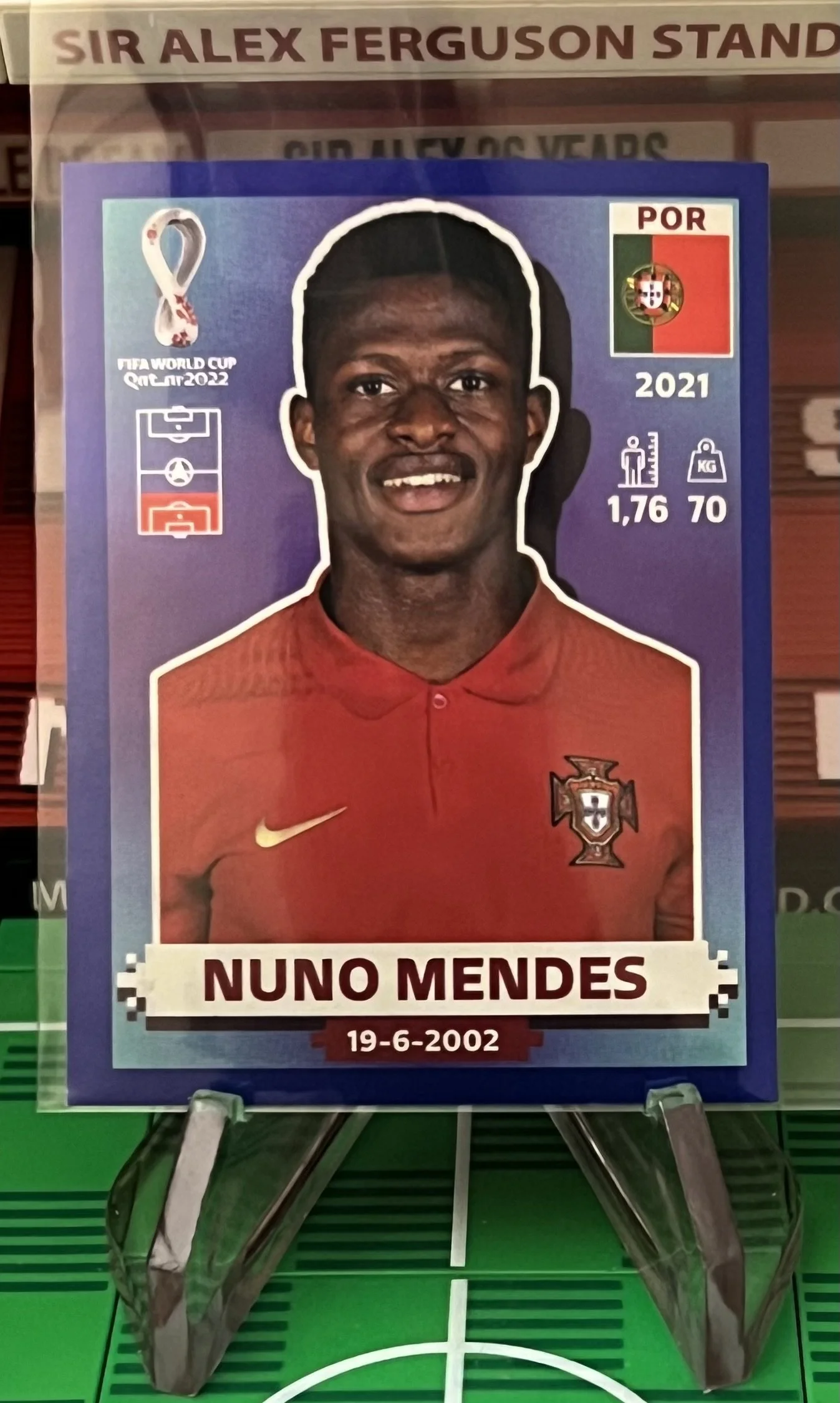 nuno mendes world cup qatar panini sticker.
