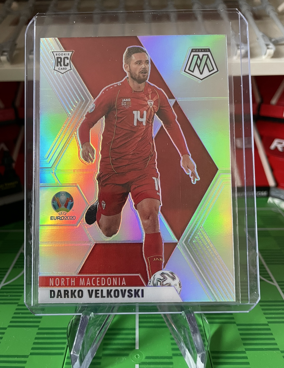 Darko Velkovski rookie prizm card panini mosaic euro 2020