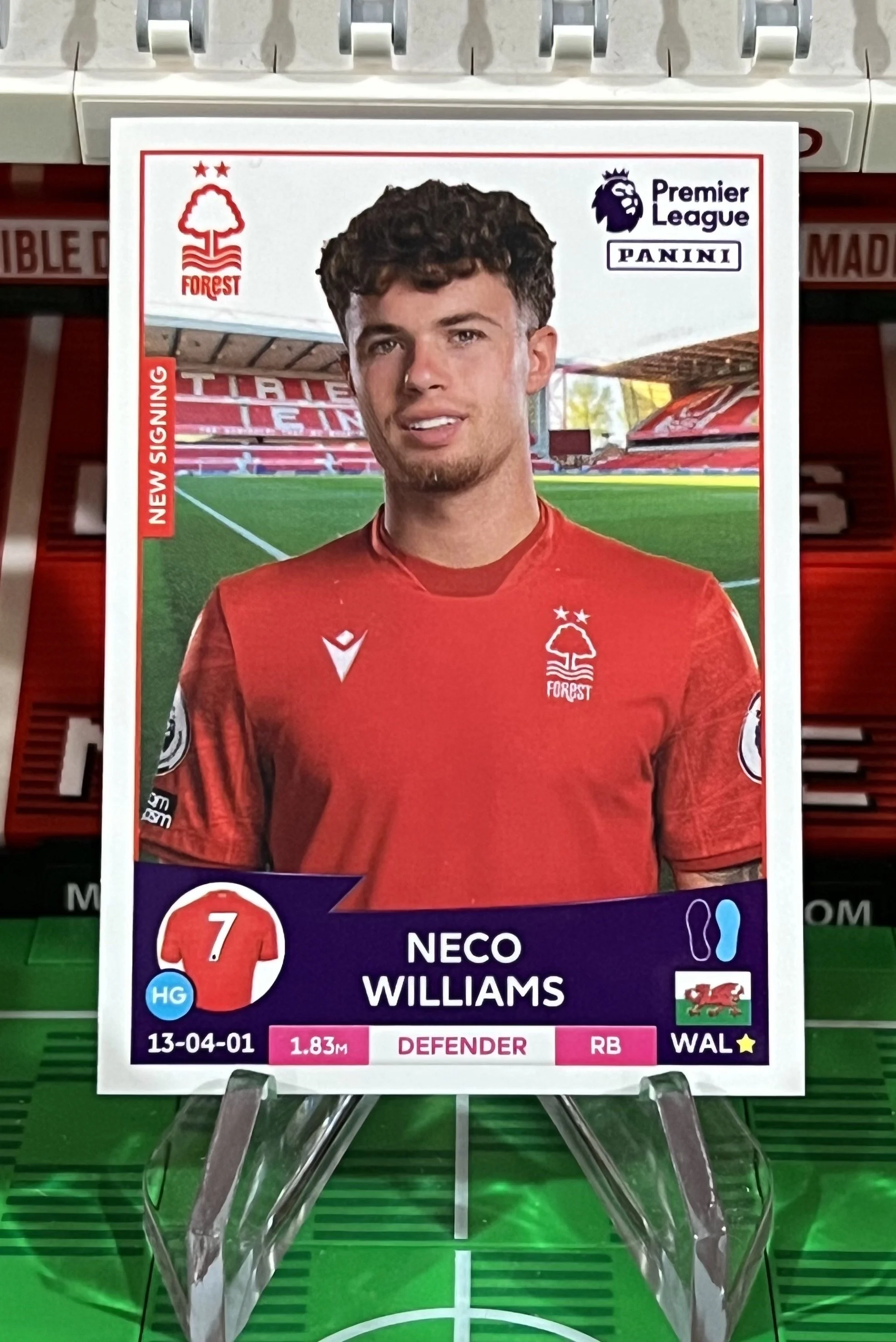 neco williams 2023 panini sticker