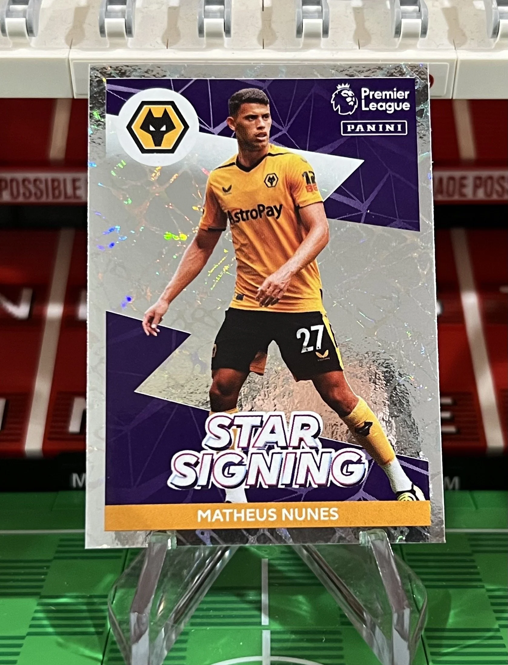 matheus nunes 2023 panini star signing sticker