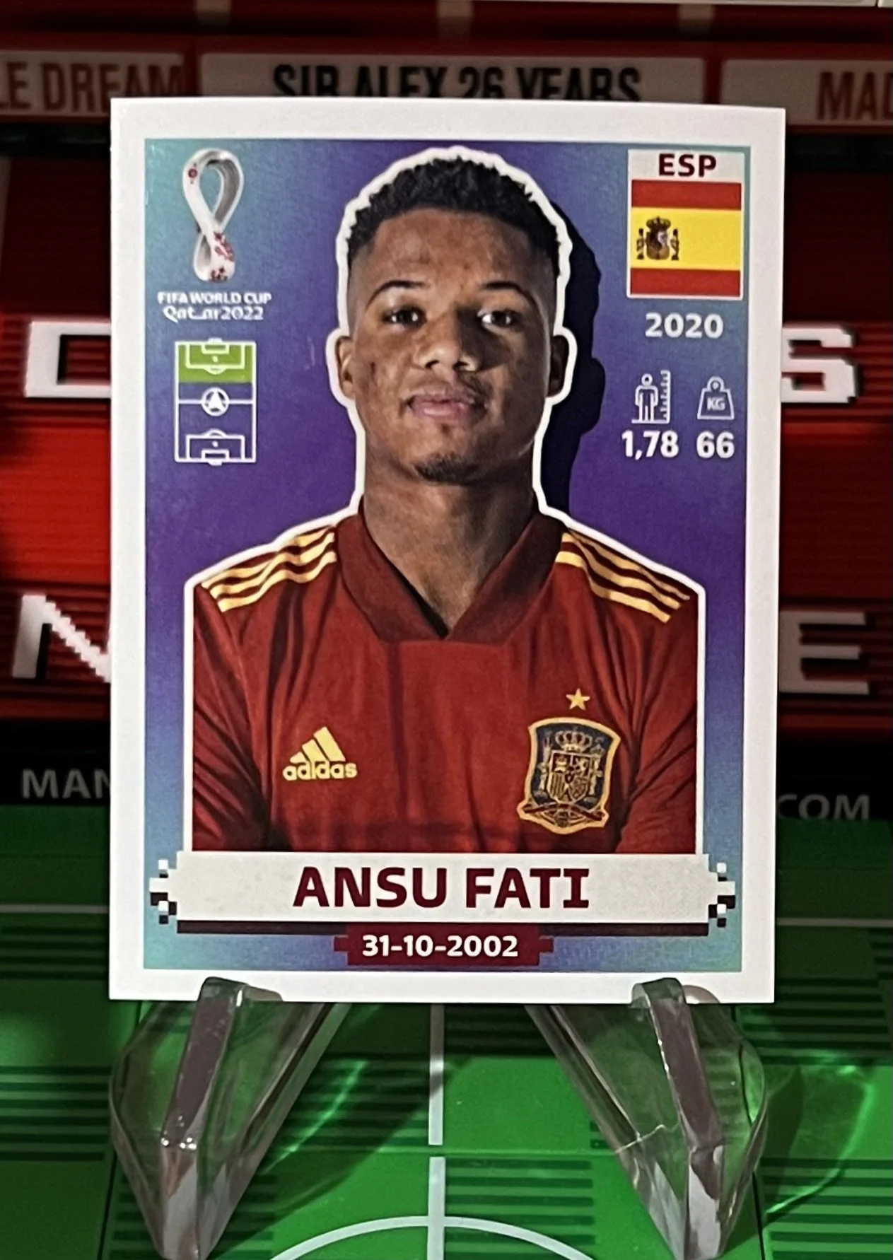 ansu fati world cup qatar panini sticker