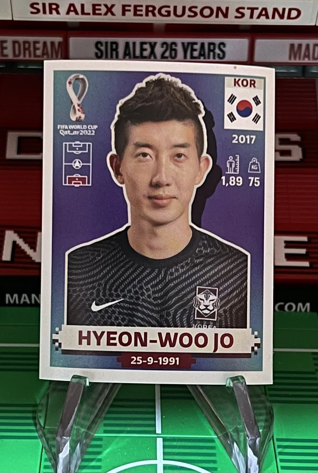 hyeon woo jo world cup qatar panini sticker