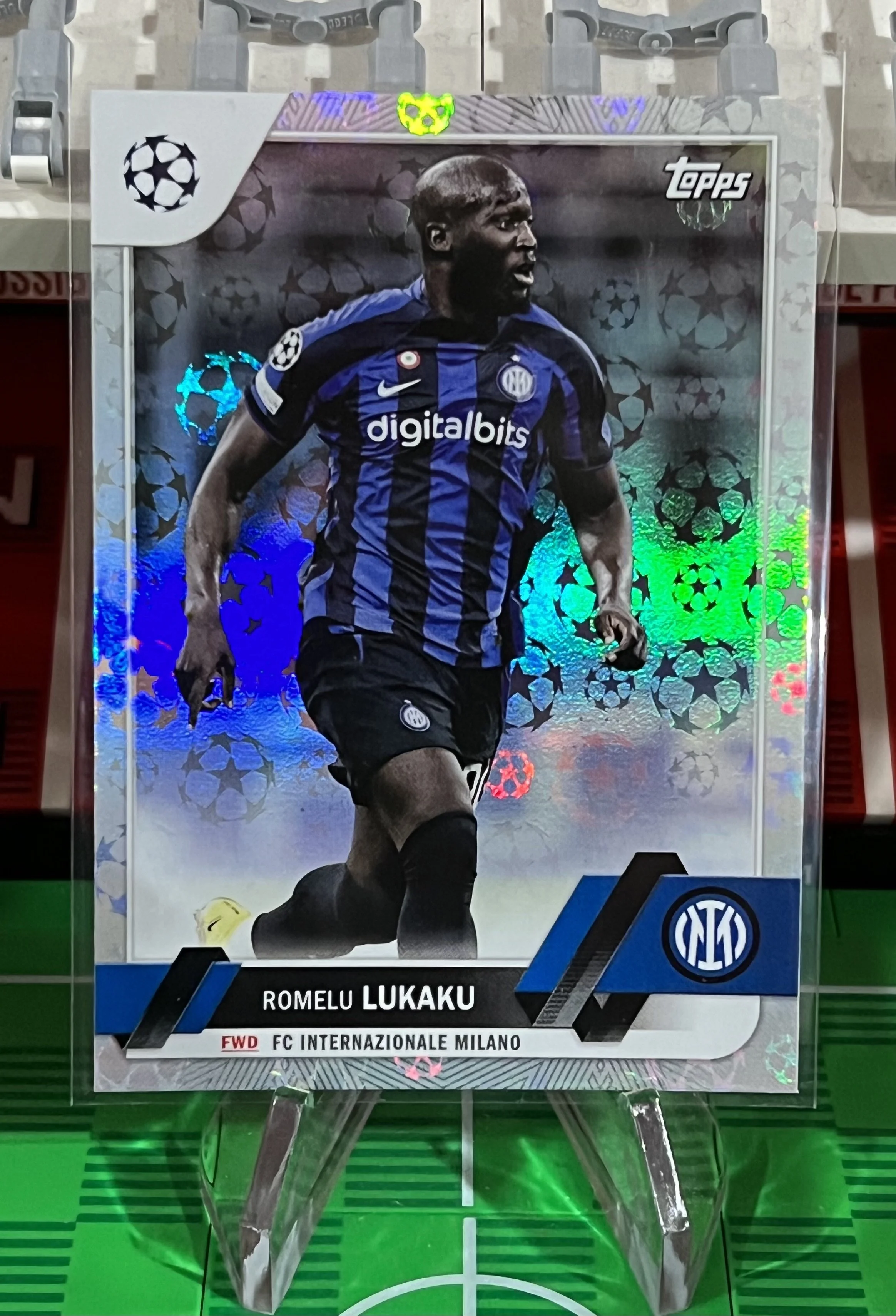 Romelu Lukaku 2023 Topps UEFA Club Competitions starball foil Card