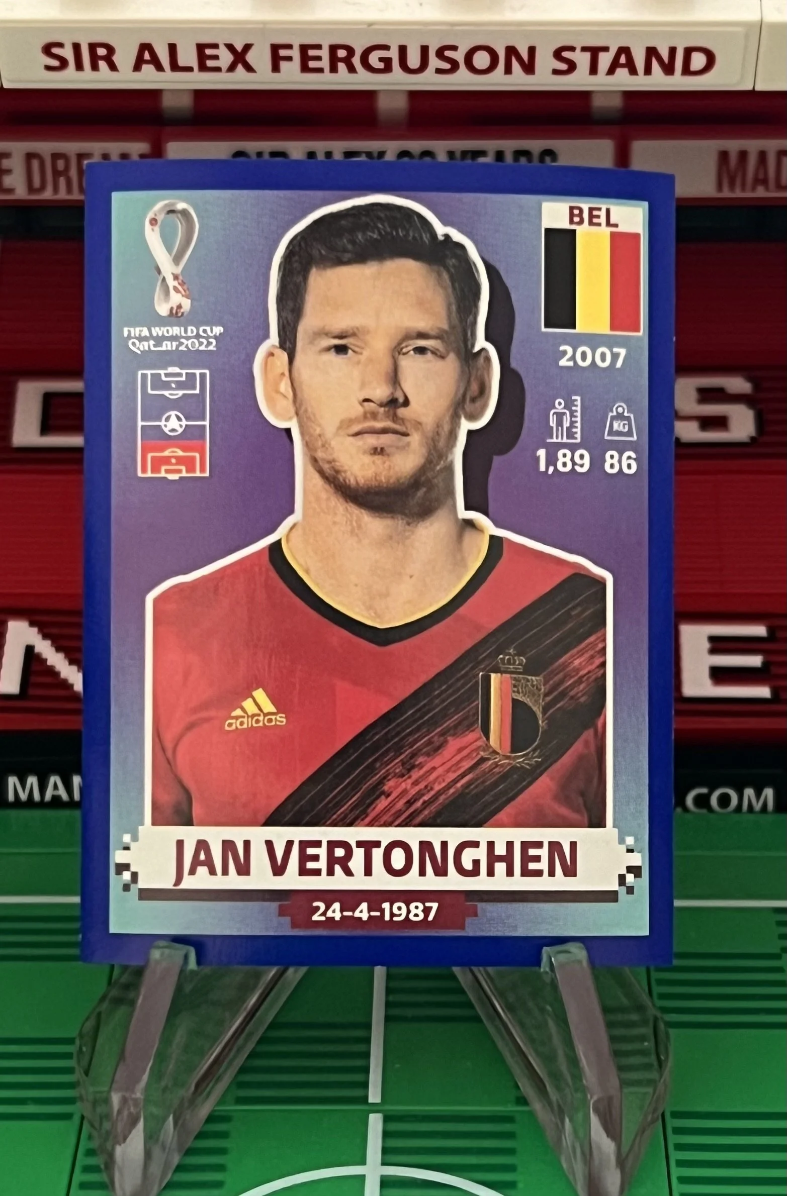 jan vertonghen world cup qatar panini sticker