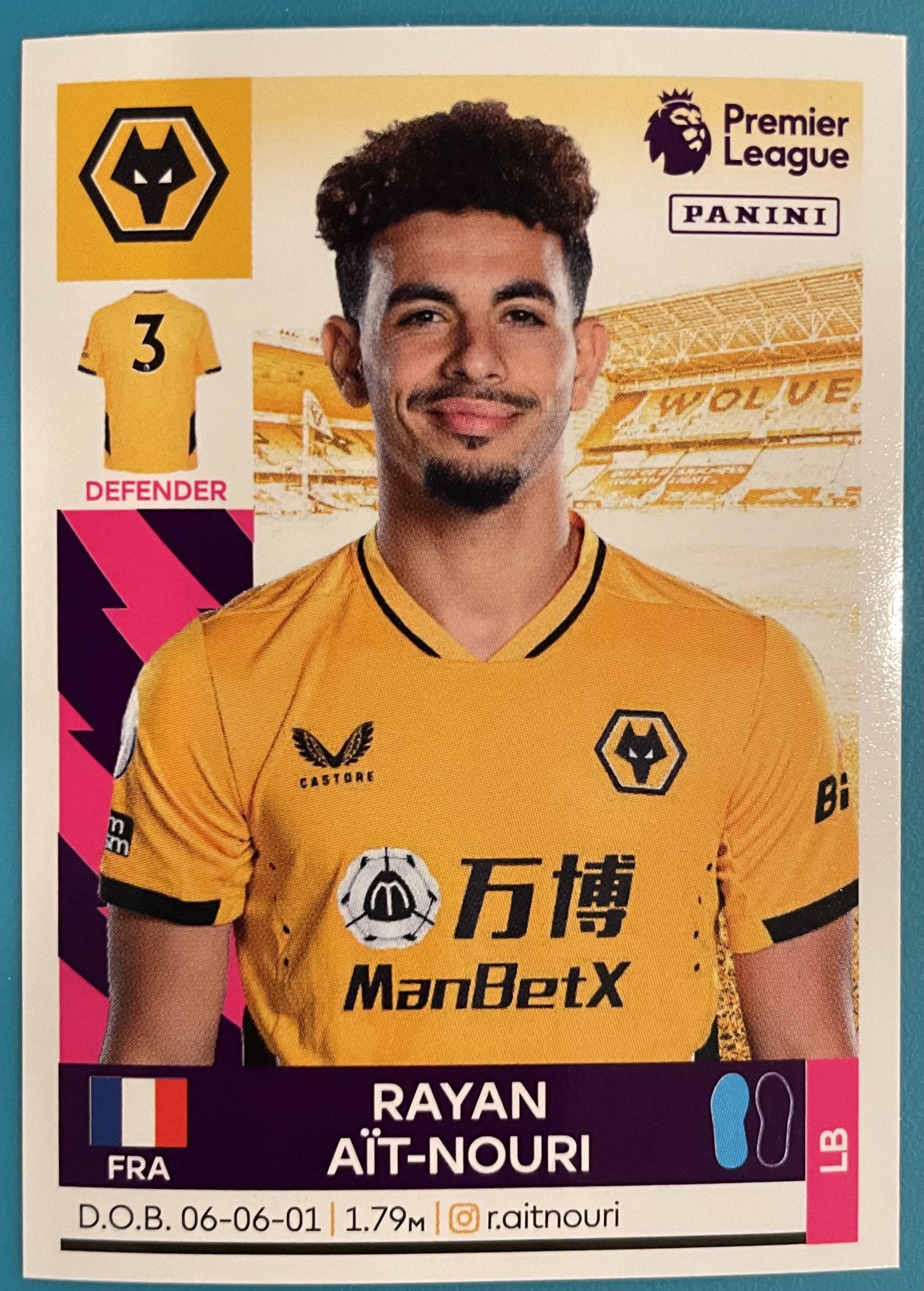 rayan ait-nouri 2022 panini sticker