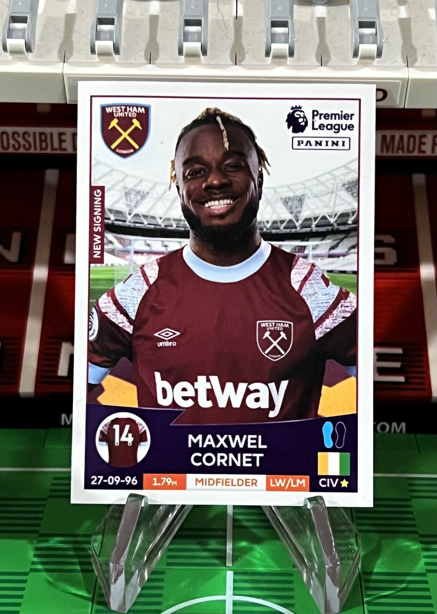 maxwell cornet 2023 panini sticker