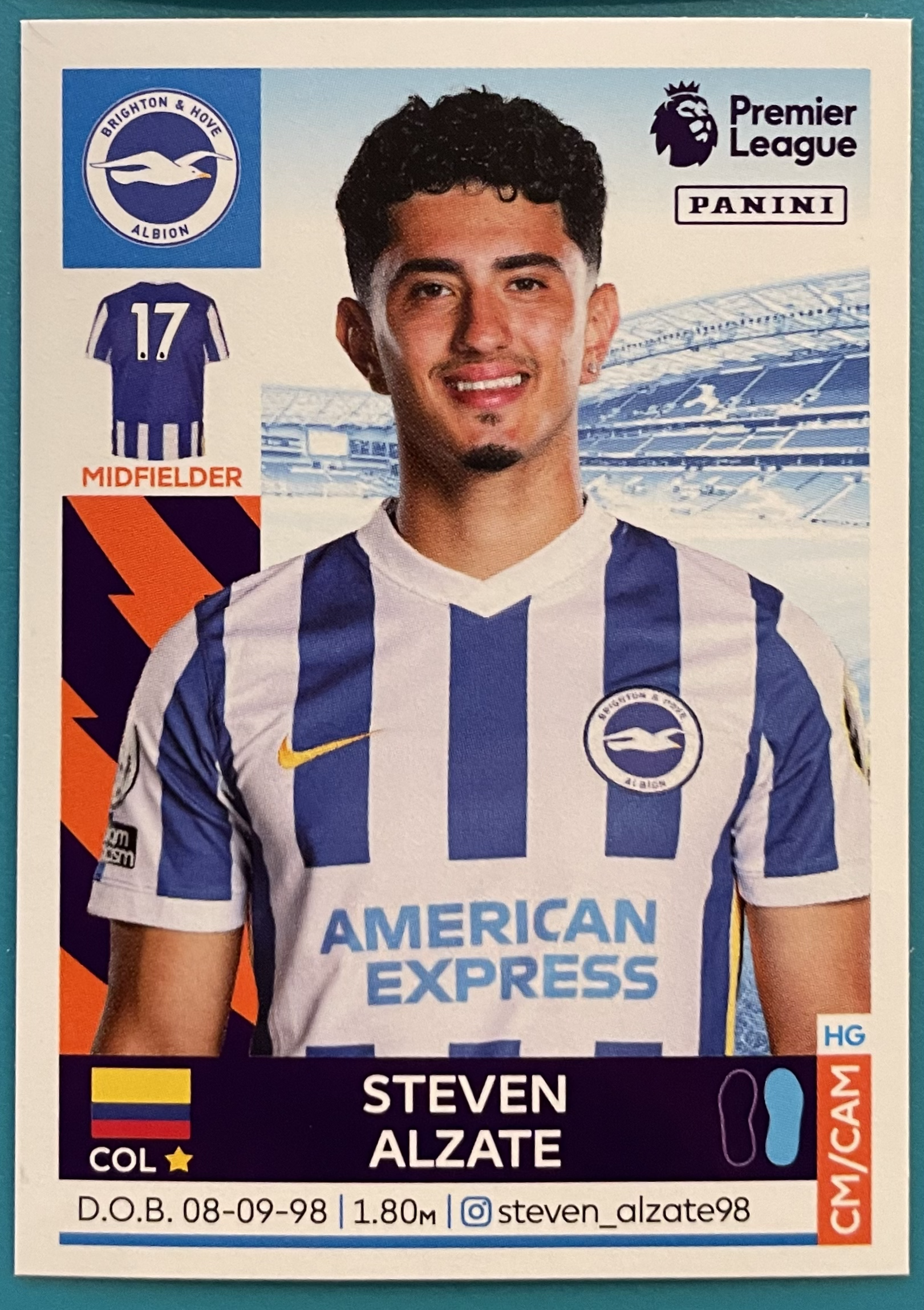 steven alzate 2022 panini sticker
