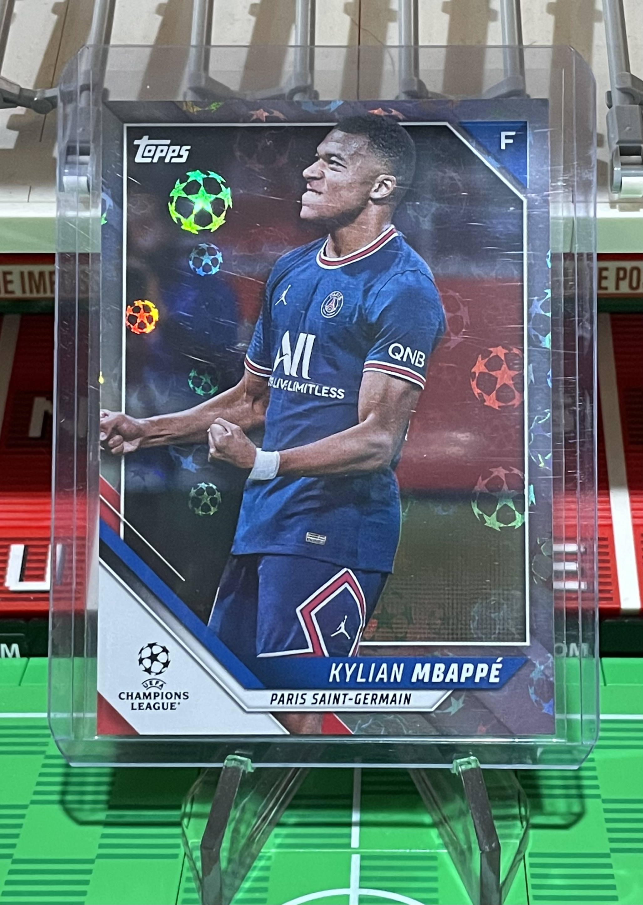 kylian mbappe 2021:22 Topps UEFA Champions League Card