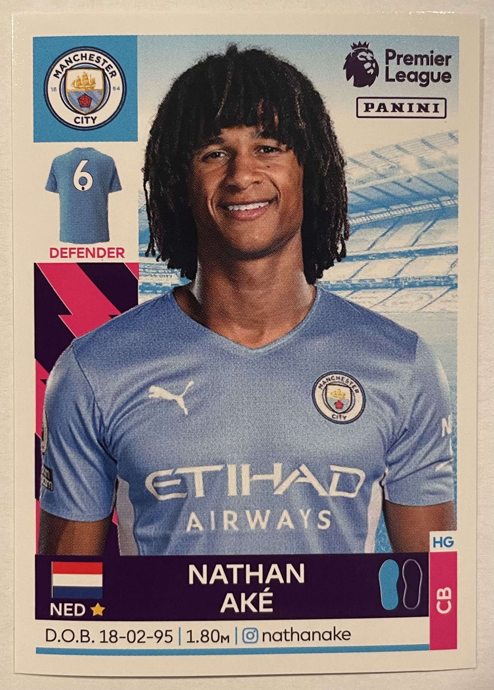 nathan ake 2022 panini sticker