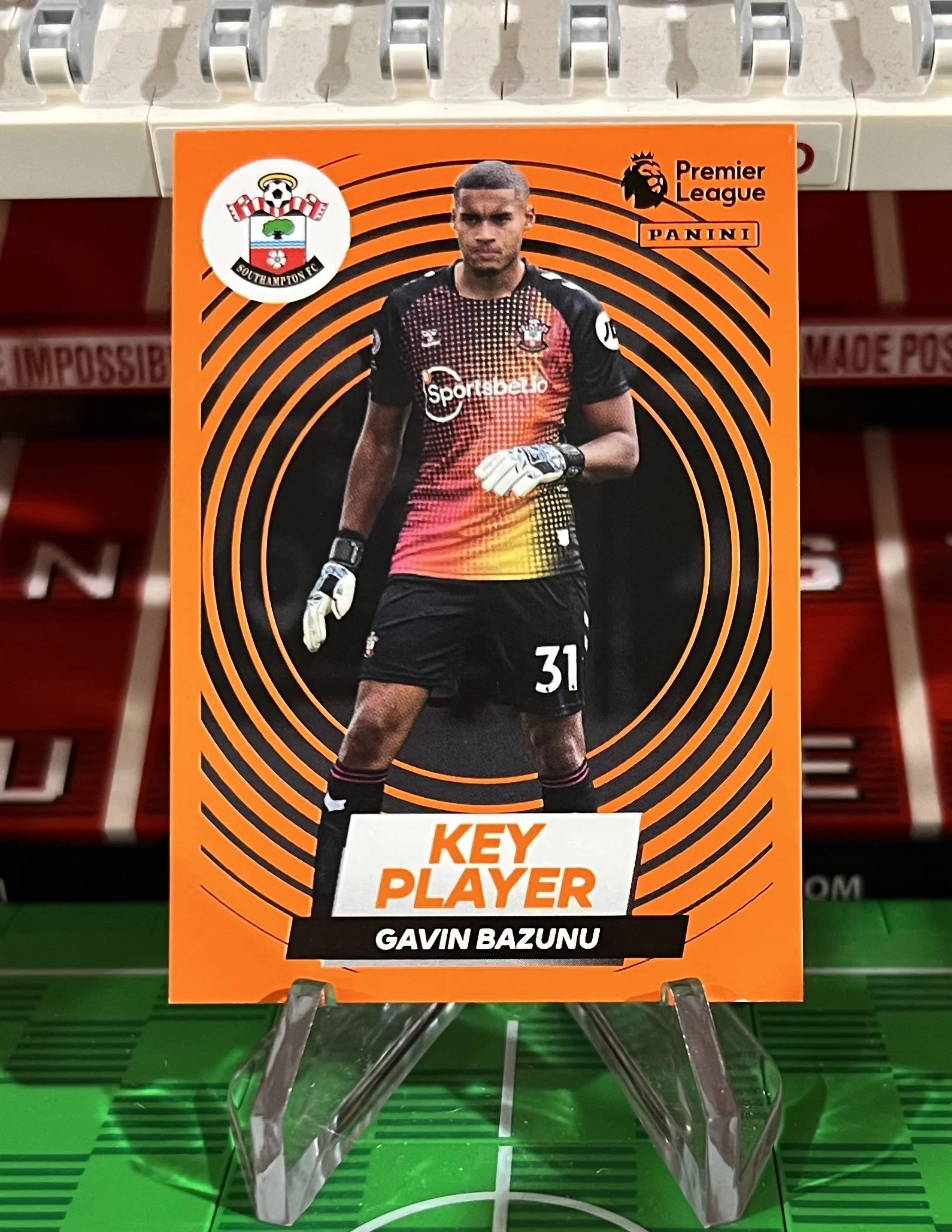 gavin bazunu 2023 panini key player sticker