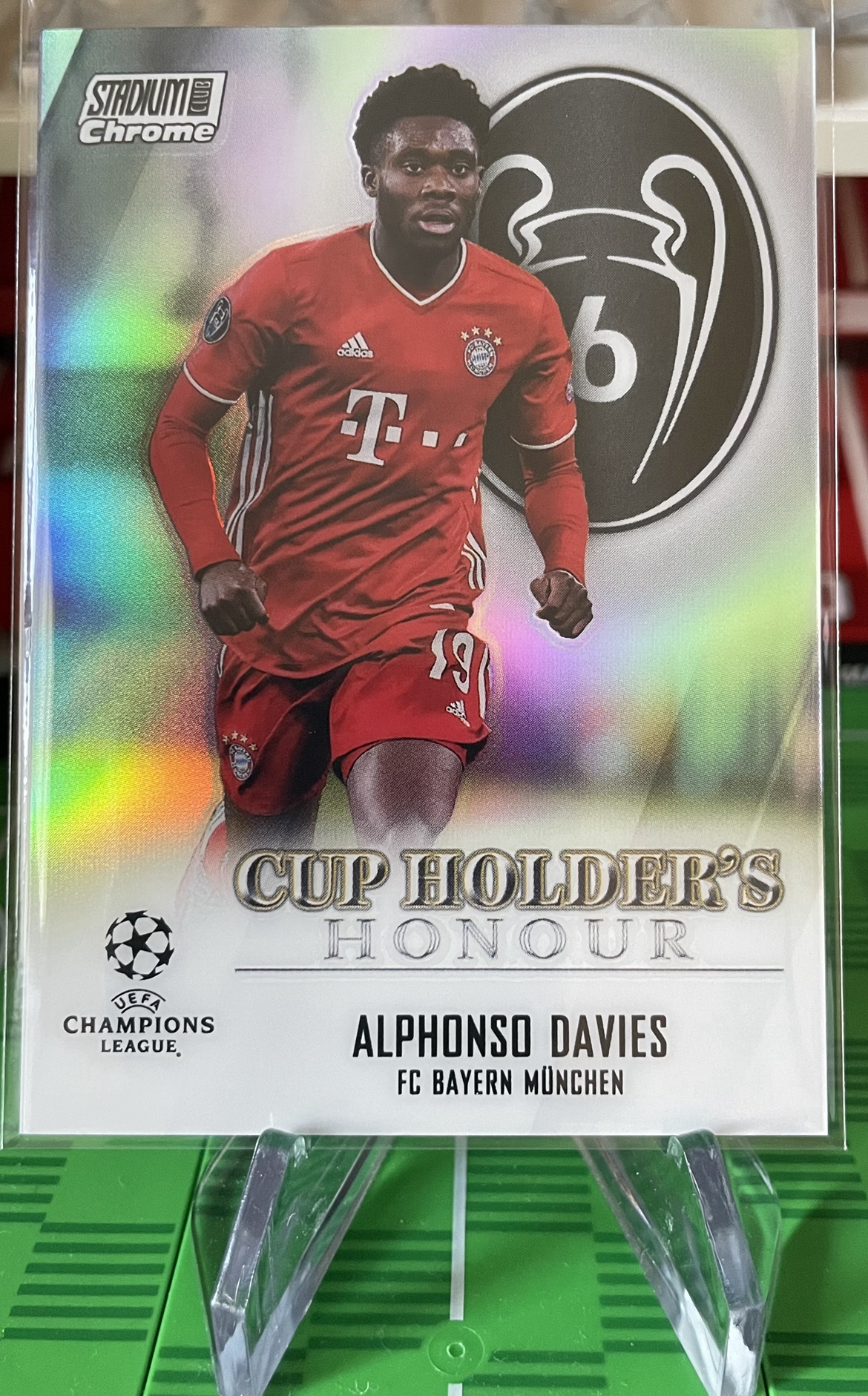 alphonso davies topps stadium club cup holders honour