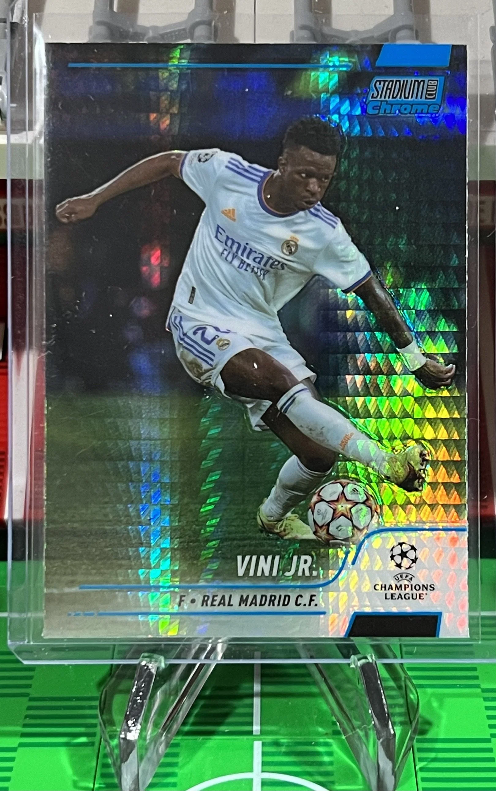 vini jr 2022 Topps Stadium Club Chrome blue parallel Card