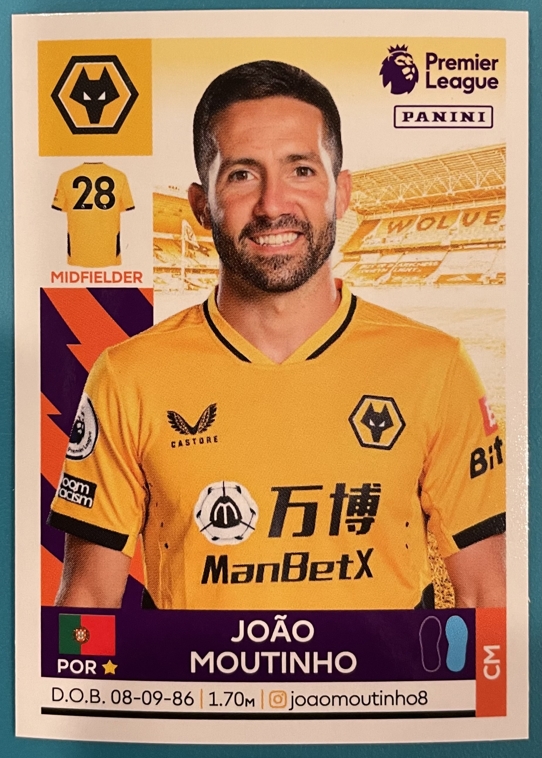 joao moutinho 2022 panini sticker