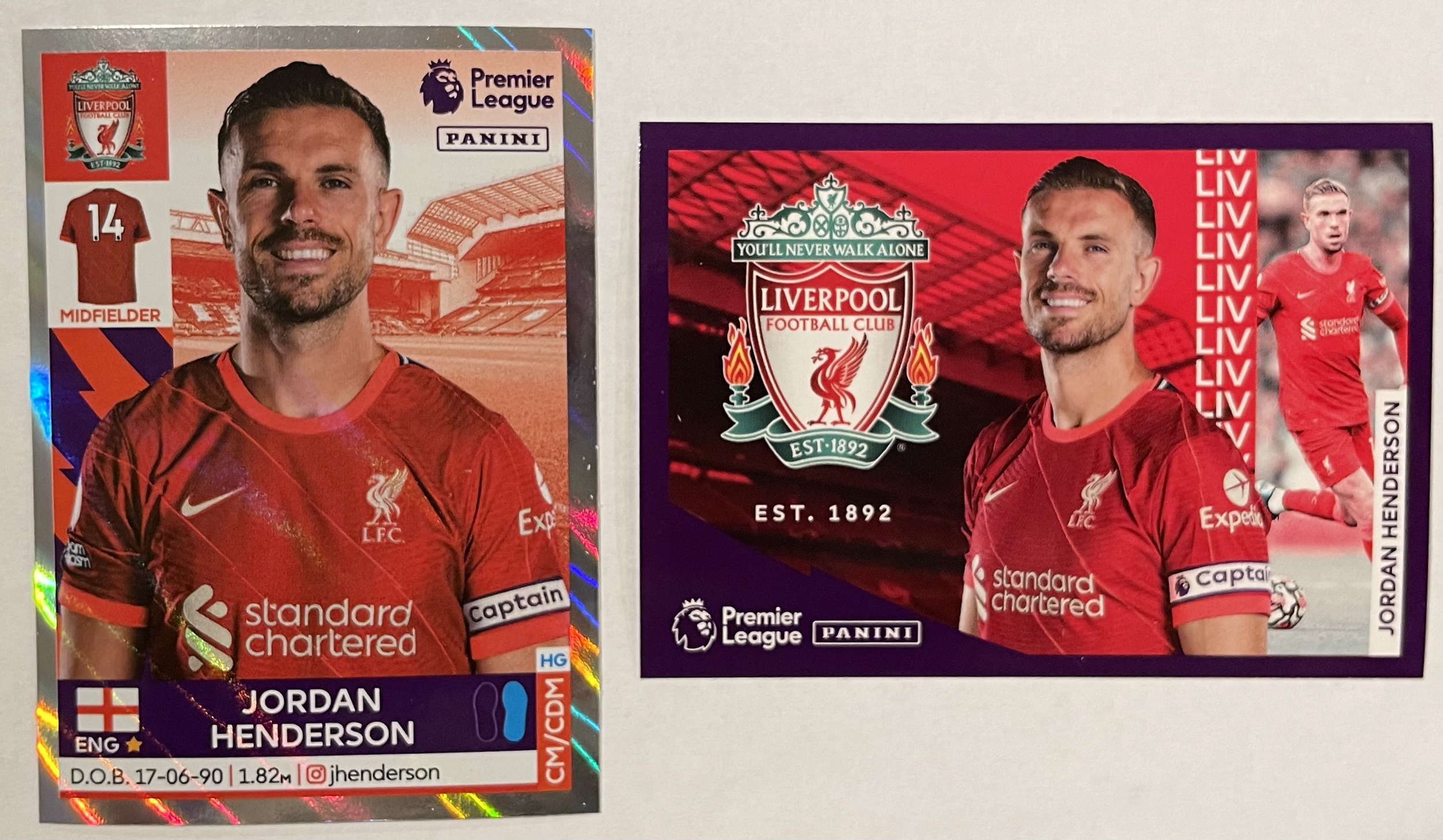 jordan henderson 2022 panini sticker