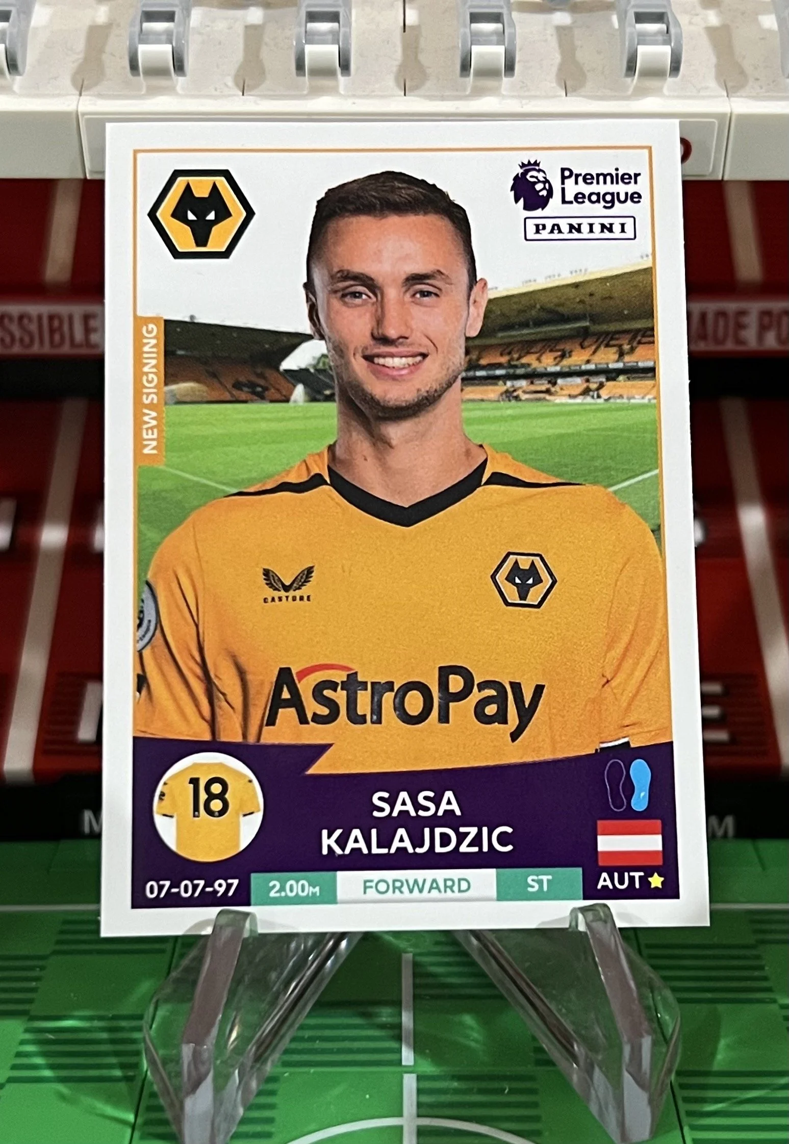sasa kalajdzic 2023 panini sticker