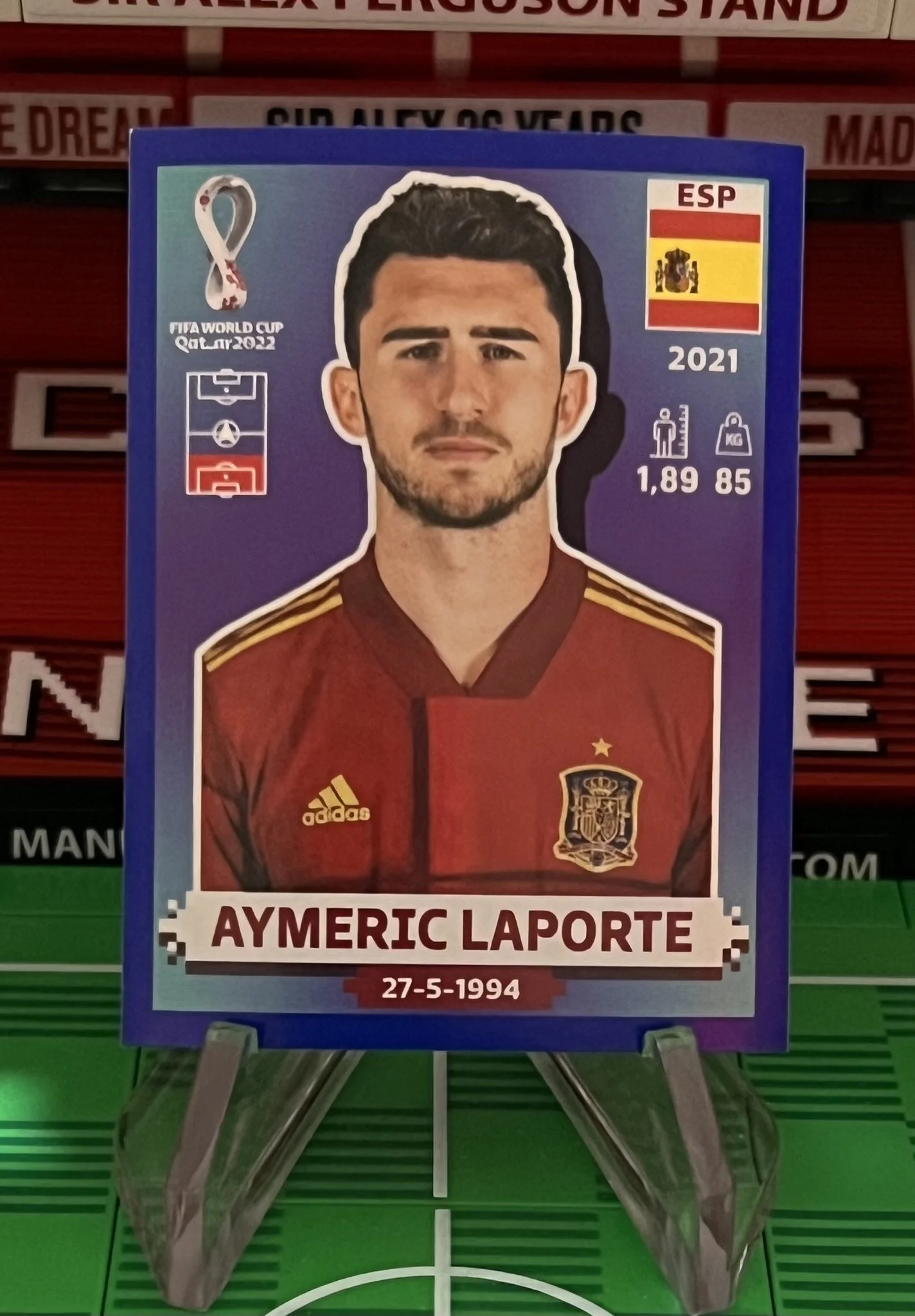 aymeric laporte world cup qatar panini sticker