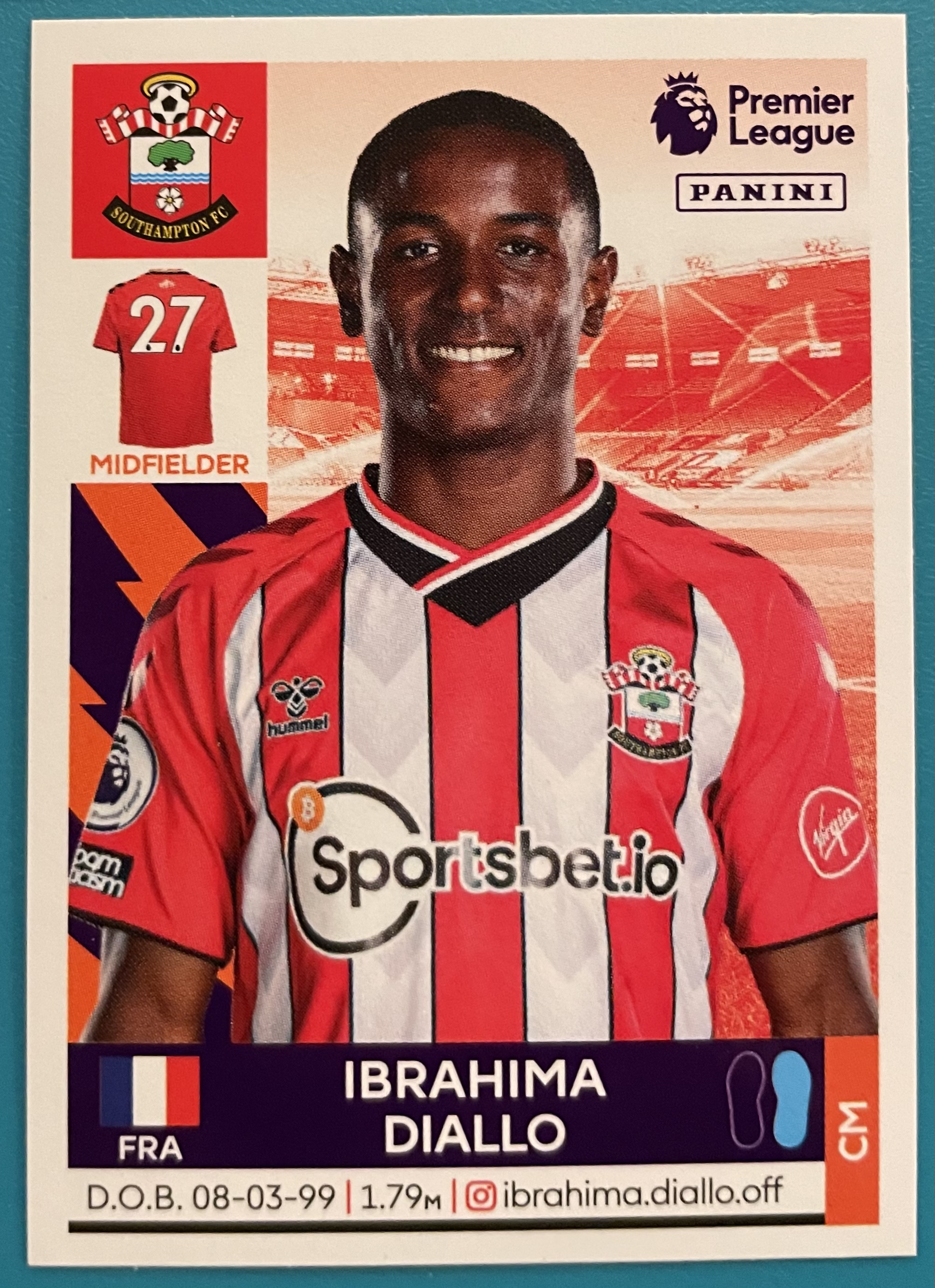 ibrahima diallo 2022 panini sticker