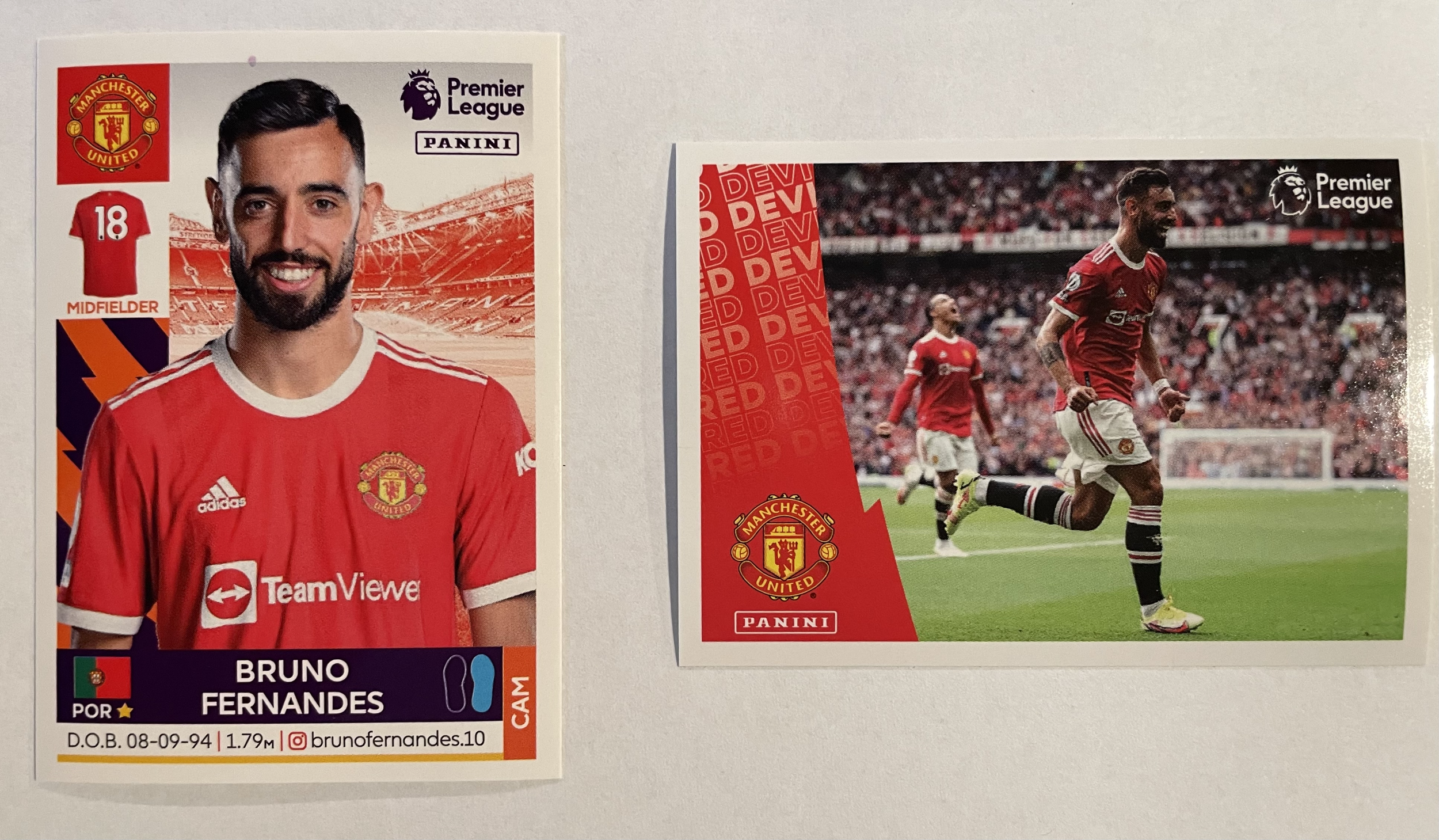 bruno fernandes 2022 panini sticker