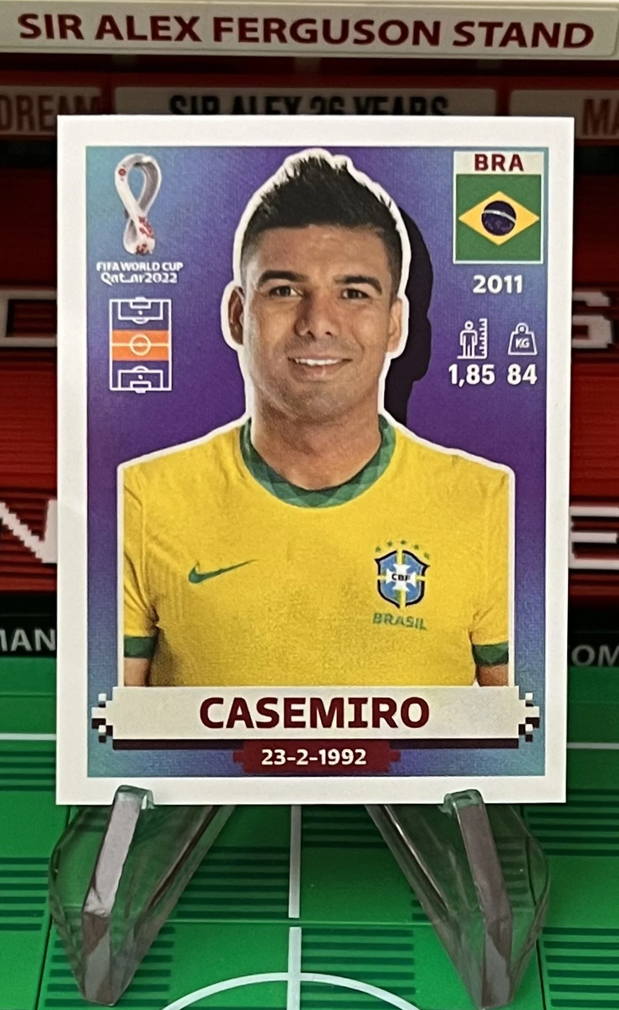 casemiro world cup qatar panini sticker