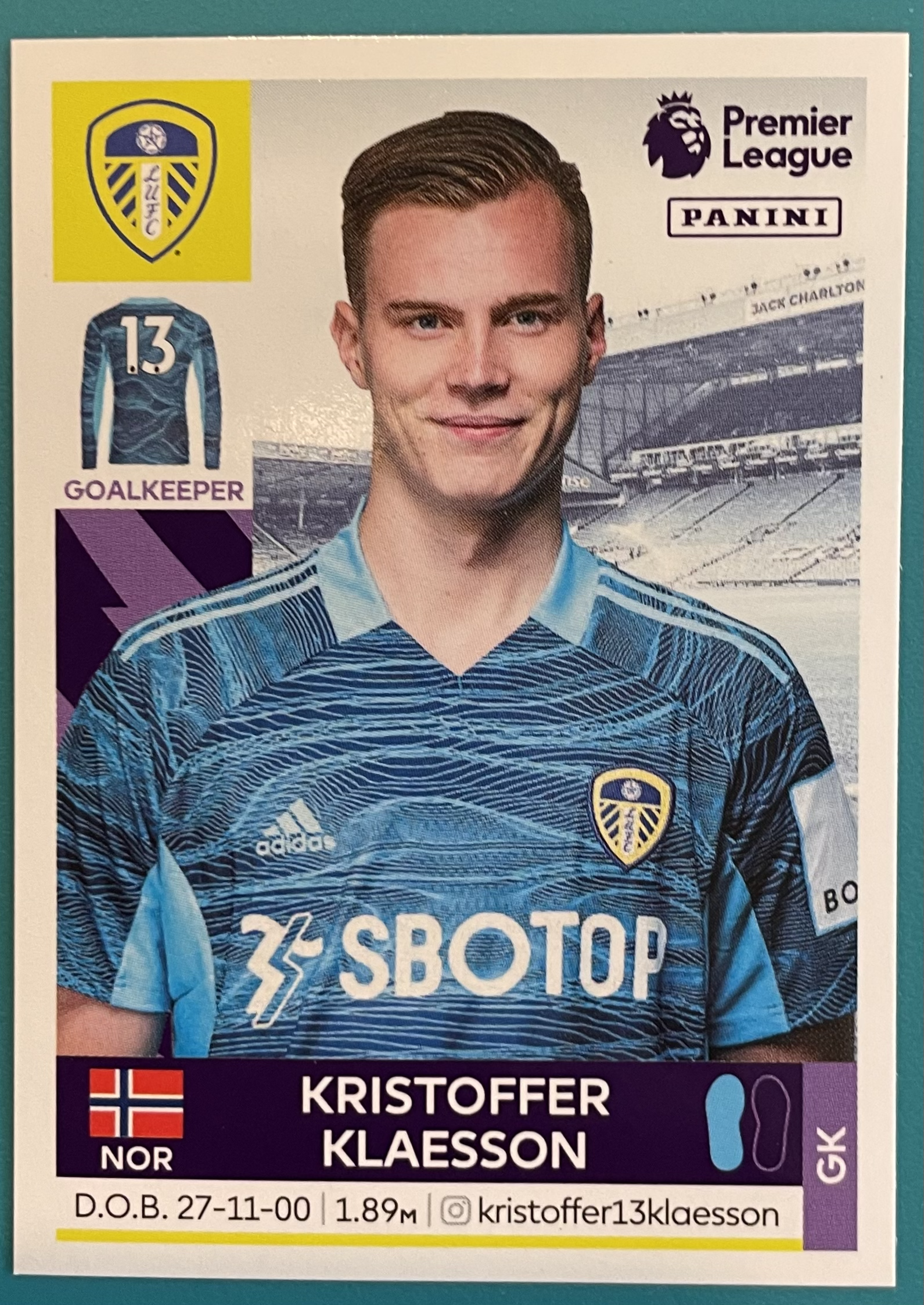 kristoffer klaesson 2022 panini sticker
