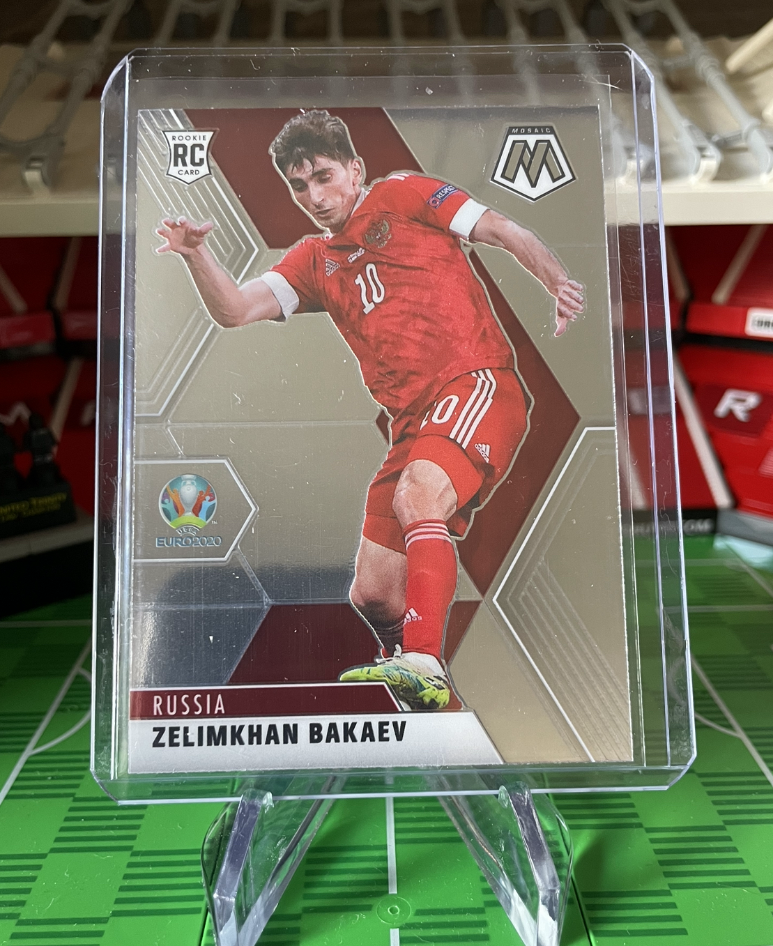 Zelimkhan Bakaev rookie card panini mosaic euro 2020