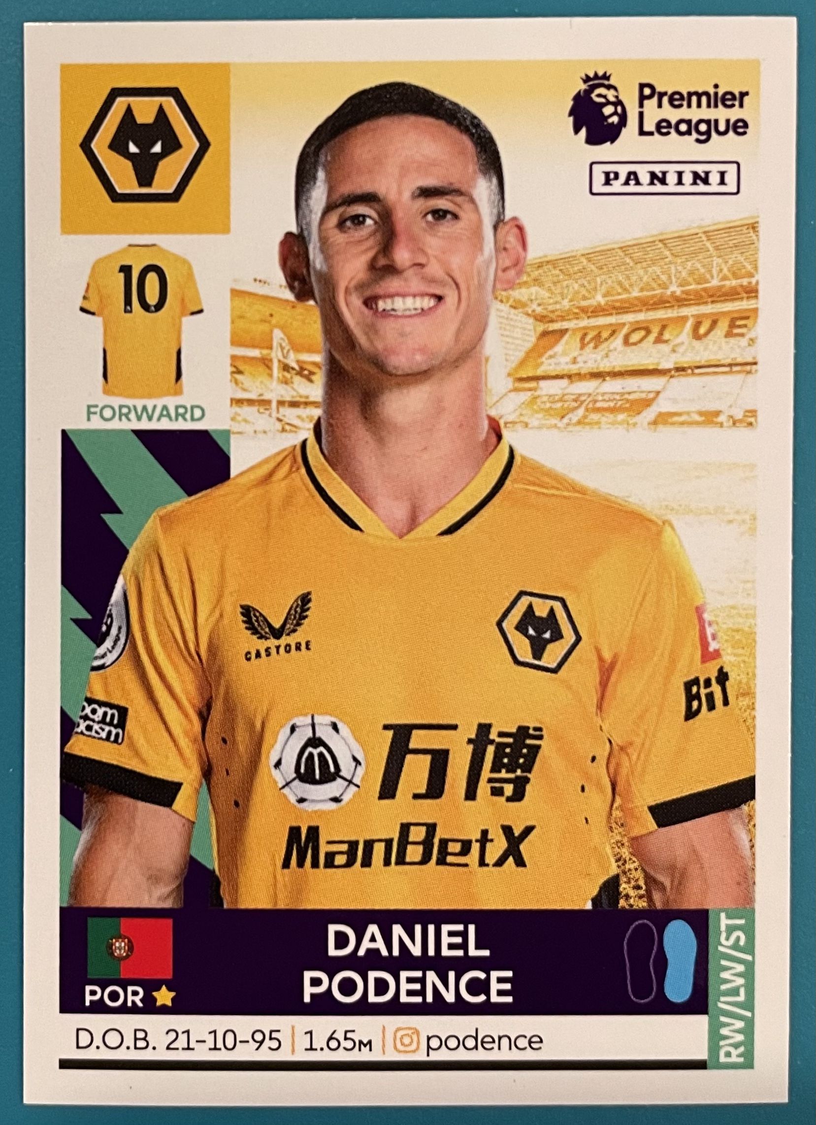 daniel podence 2022 panini stickers