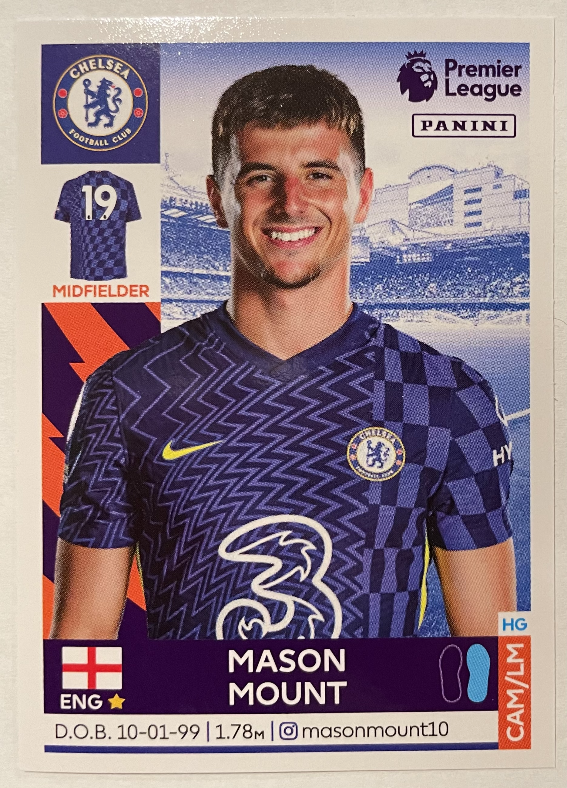 mason mount 2022 panini sticker