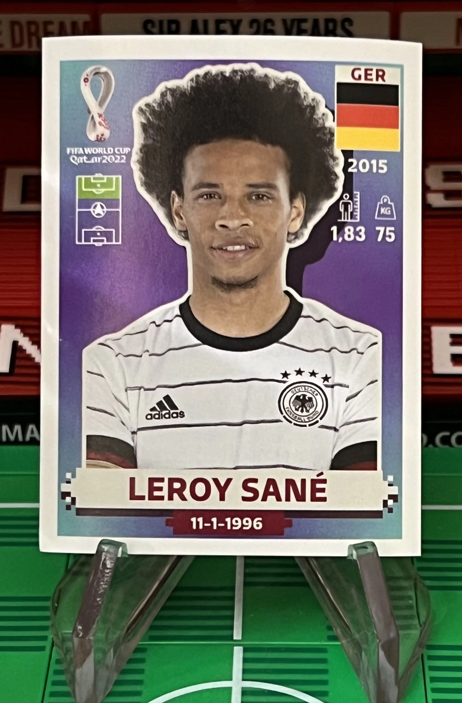 leroy sane world cup qatar panini sticker