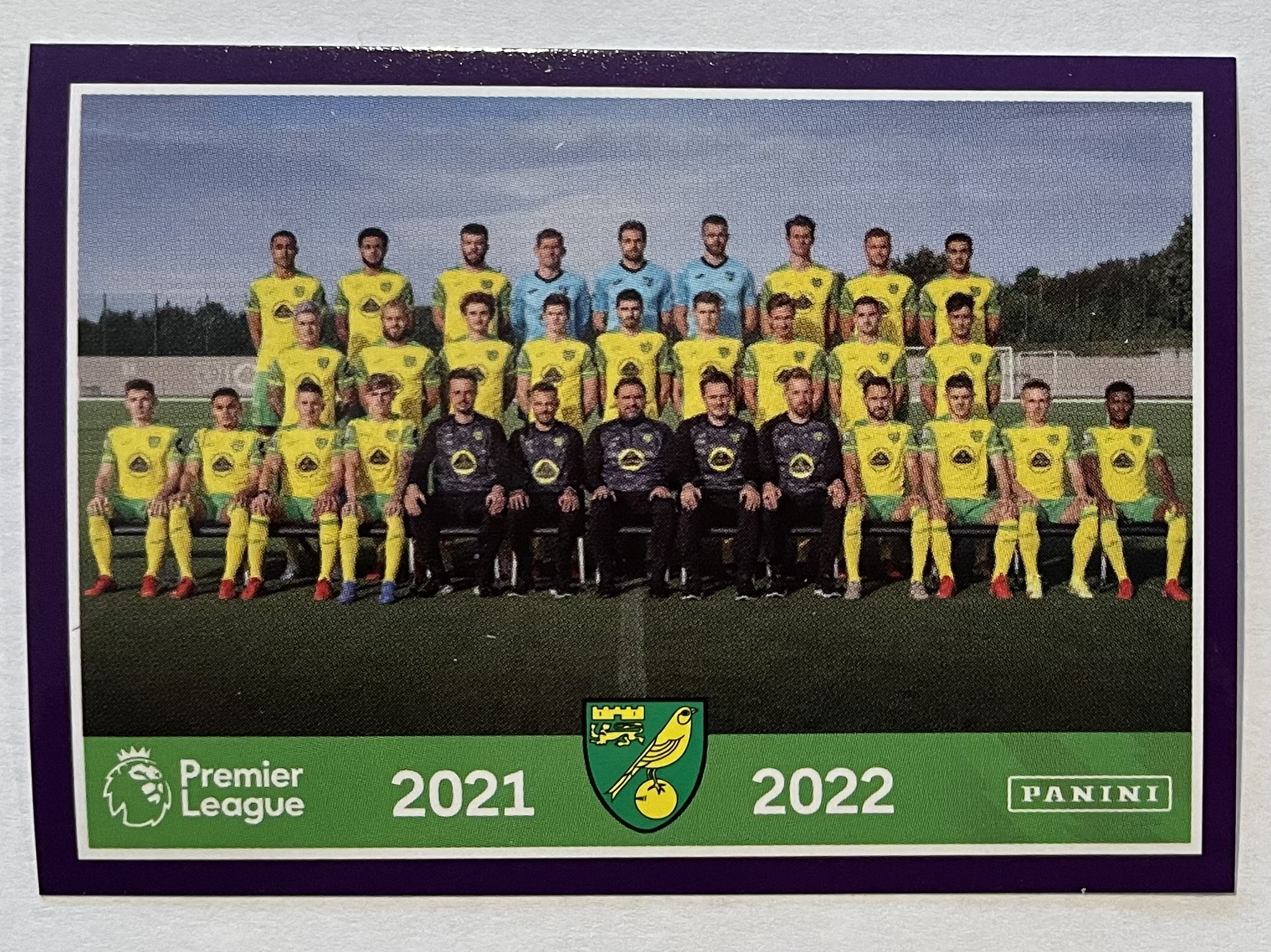 norwich city team 2022 panini sticker