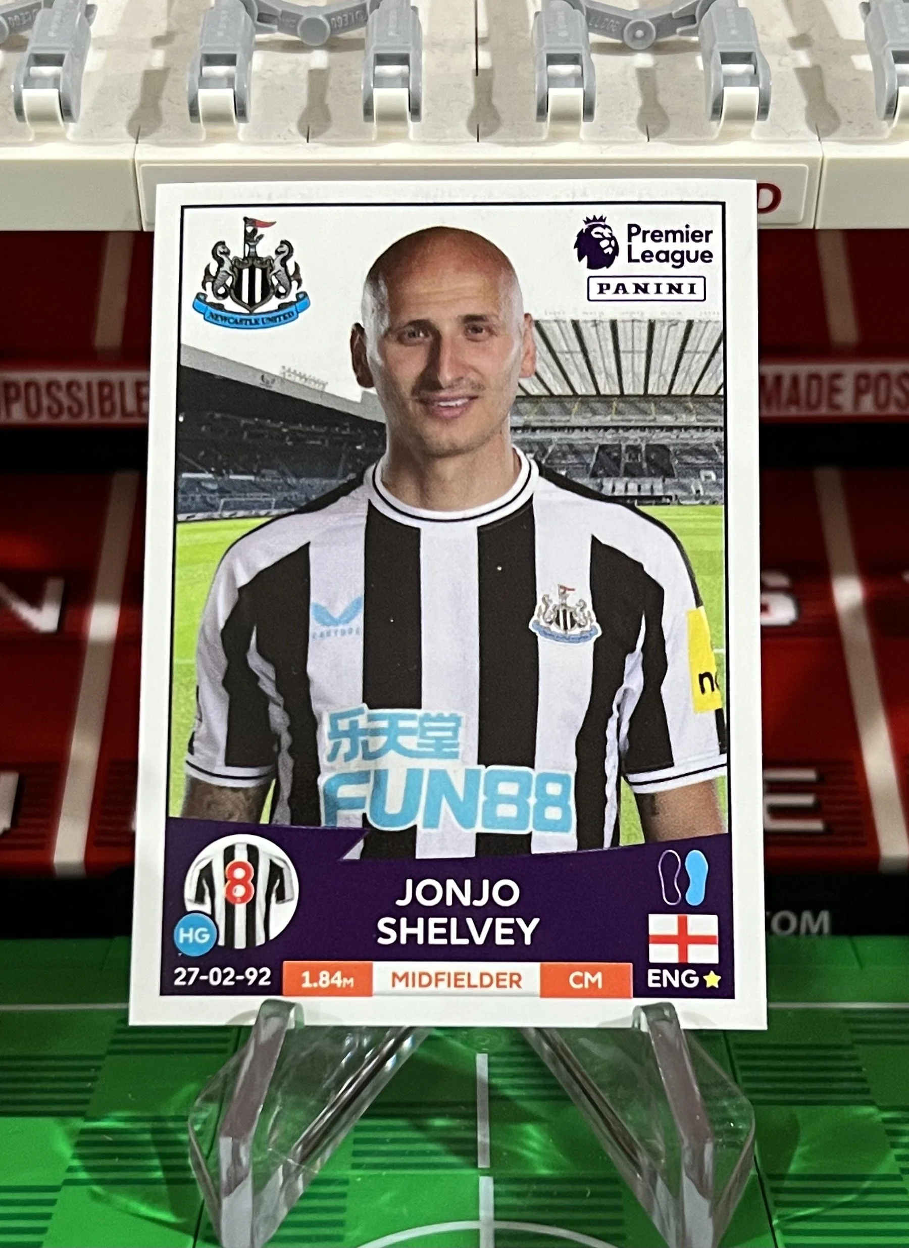 jonjo shelvey 2023 panini sticker
