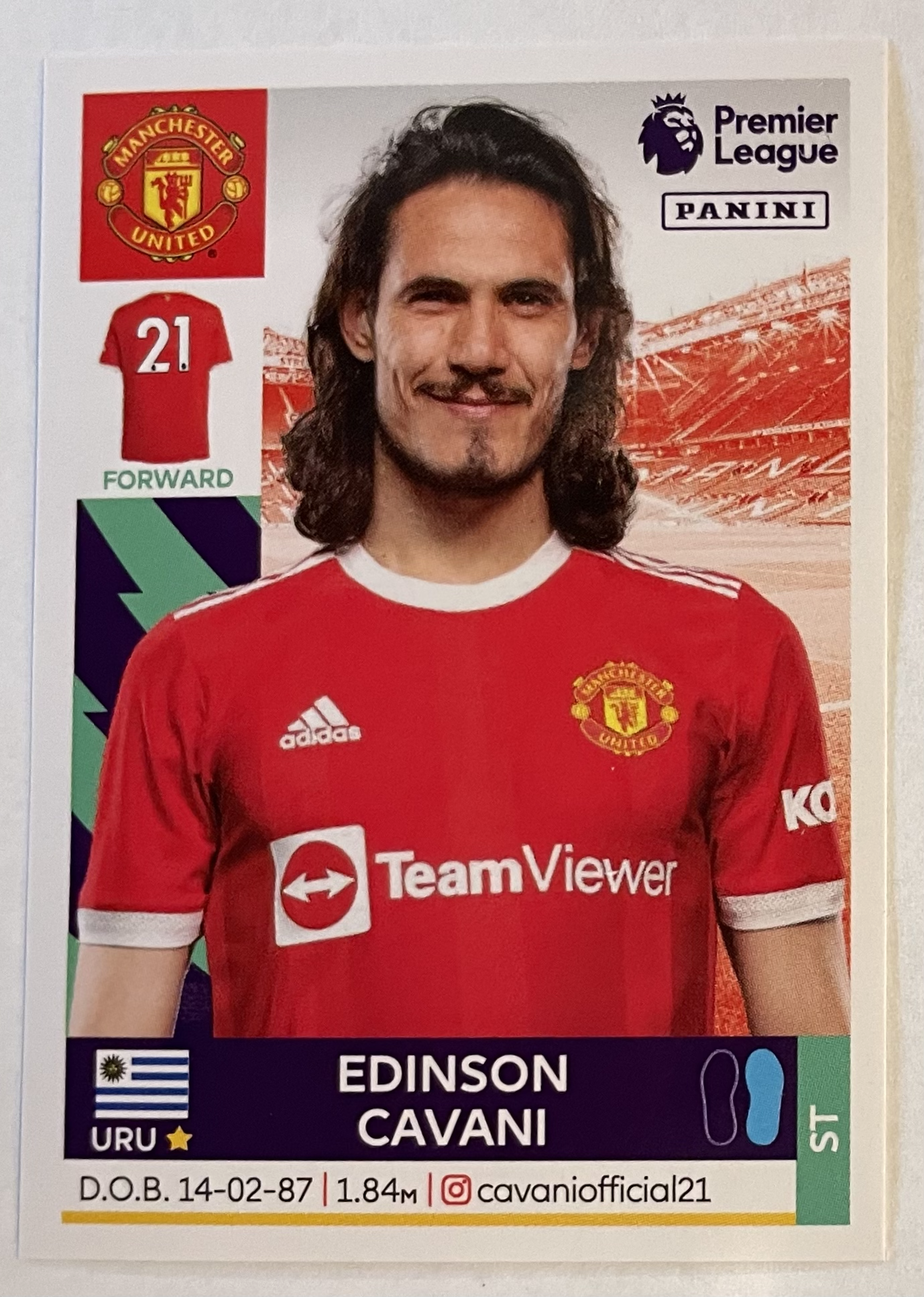 edison cavani 2022 panini sticker