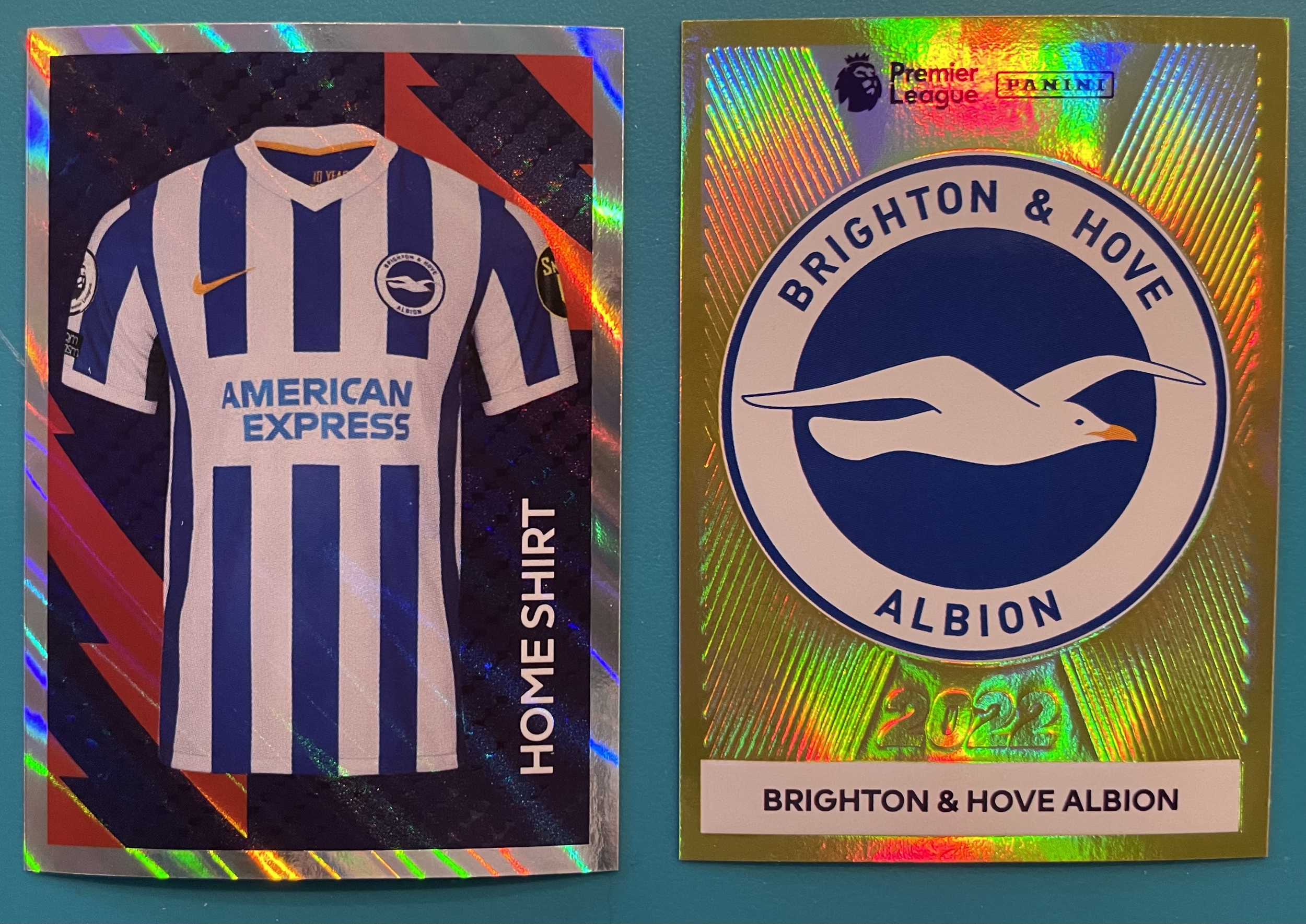 Brighton and hove Albion 2022 panini stickers