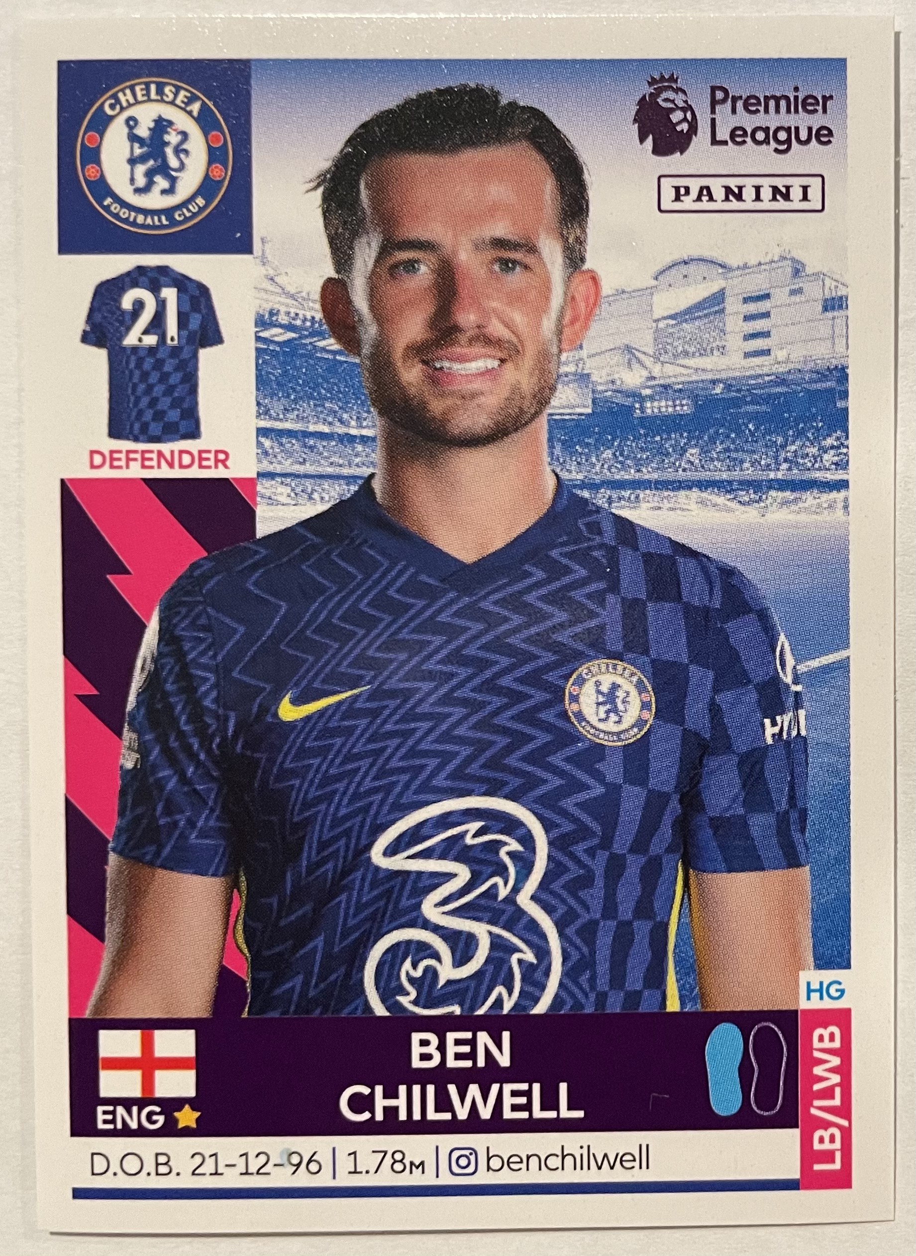 ben chillwell 2022 panini sticker