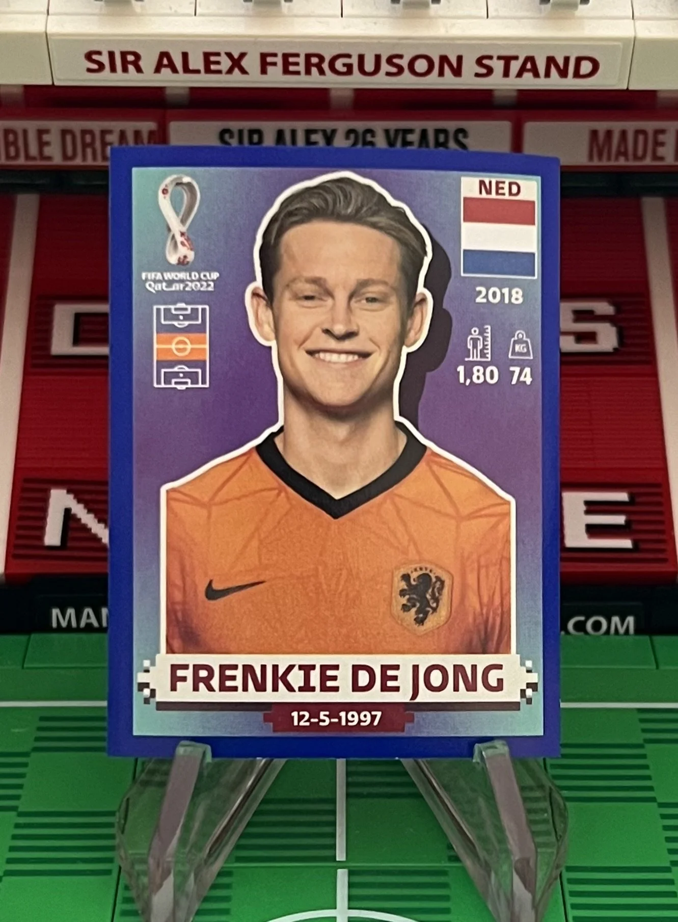 frenkie de jong world cup qatar panini sticker