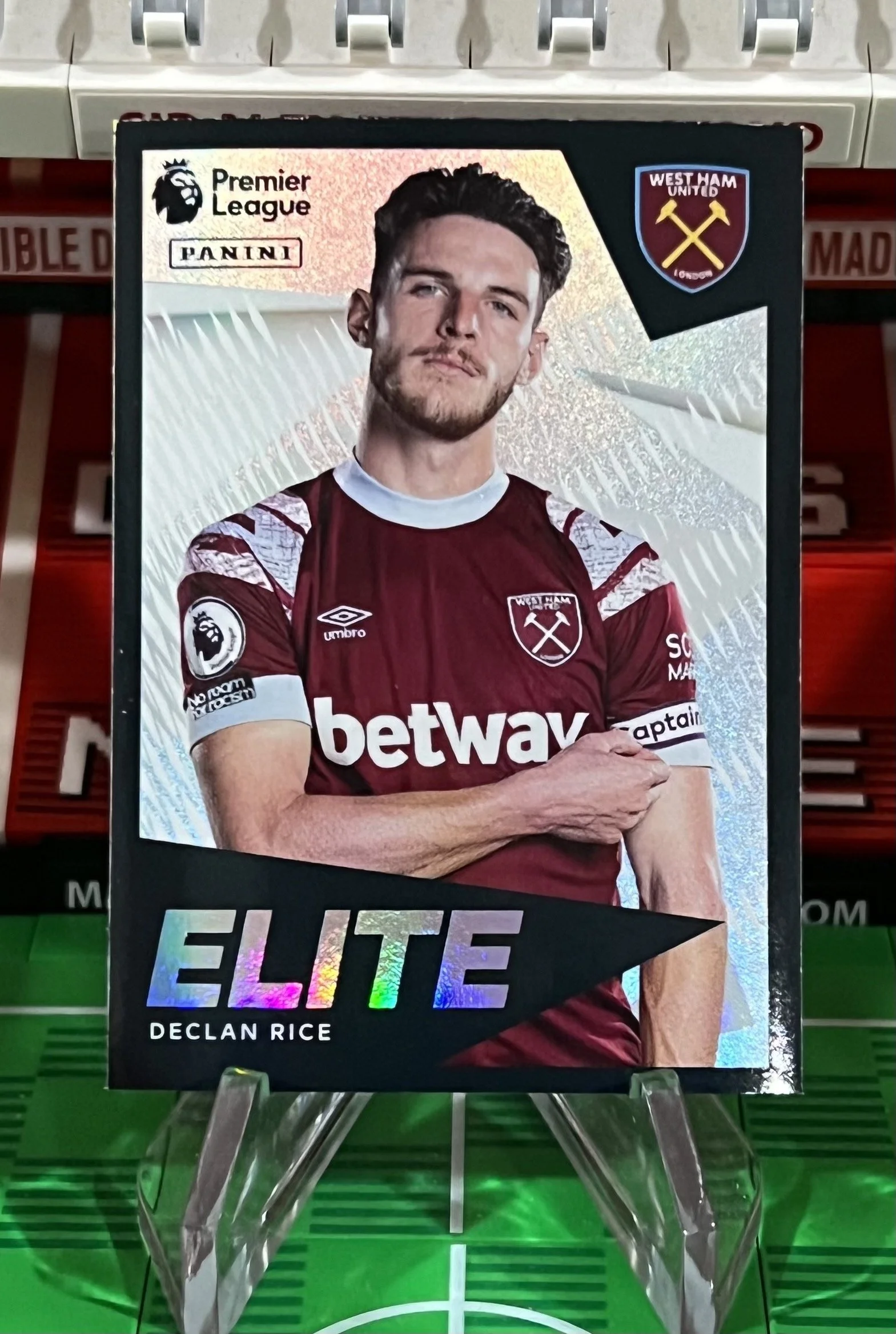 declan rice 2023 panini elite sticker