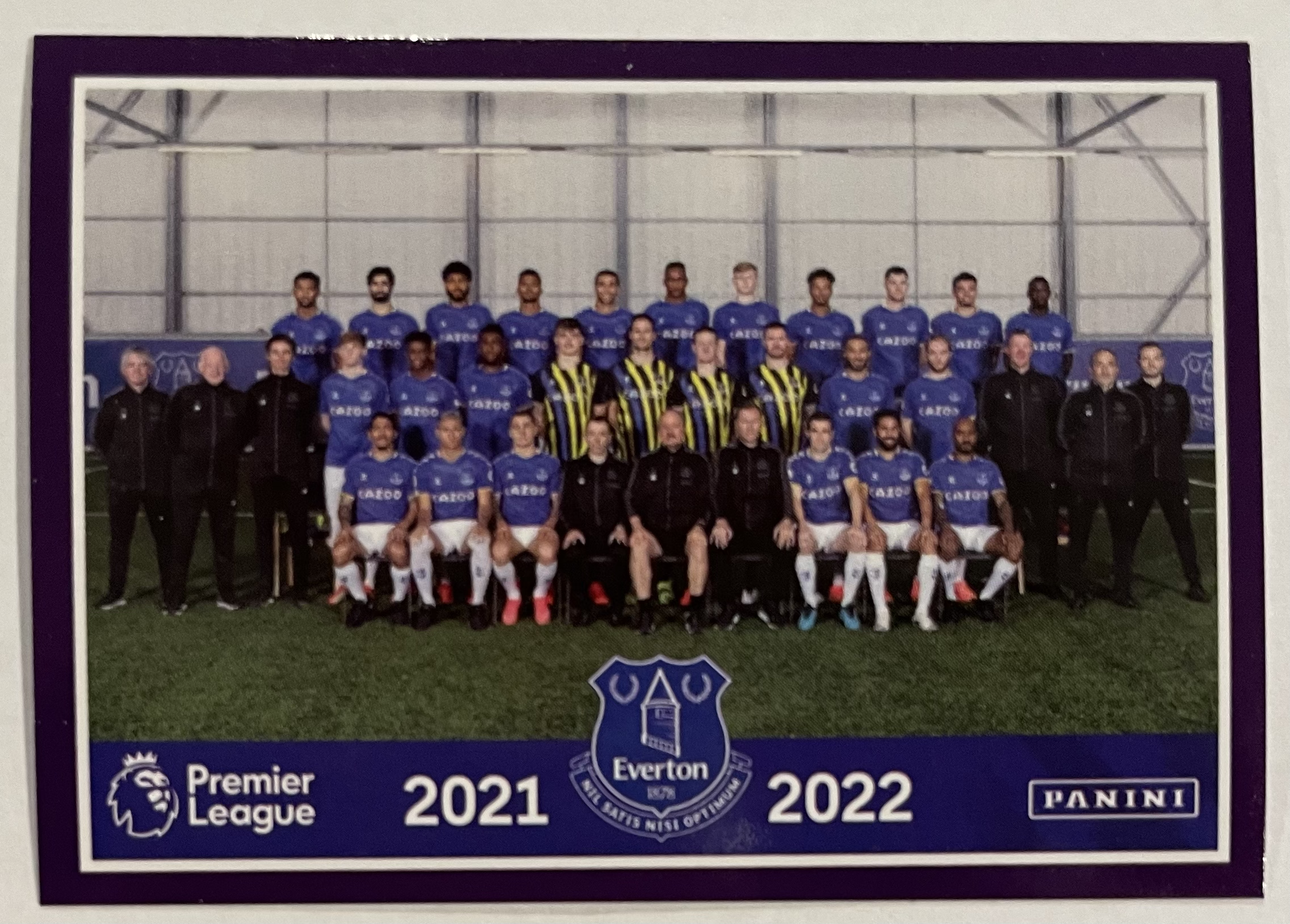 everton team 2022 panini sticker