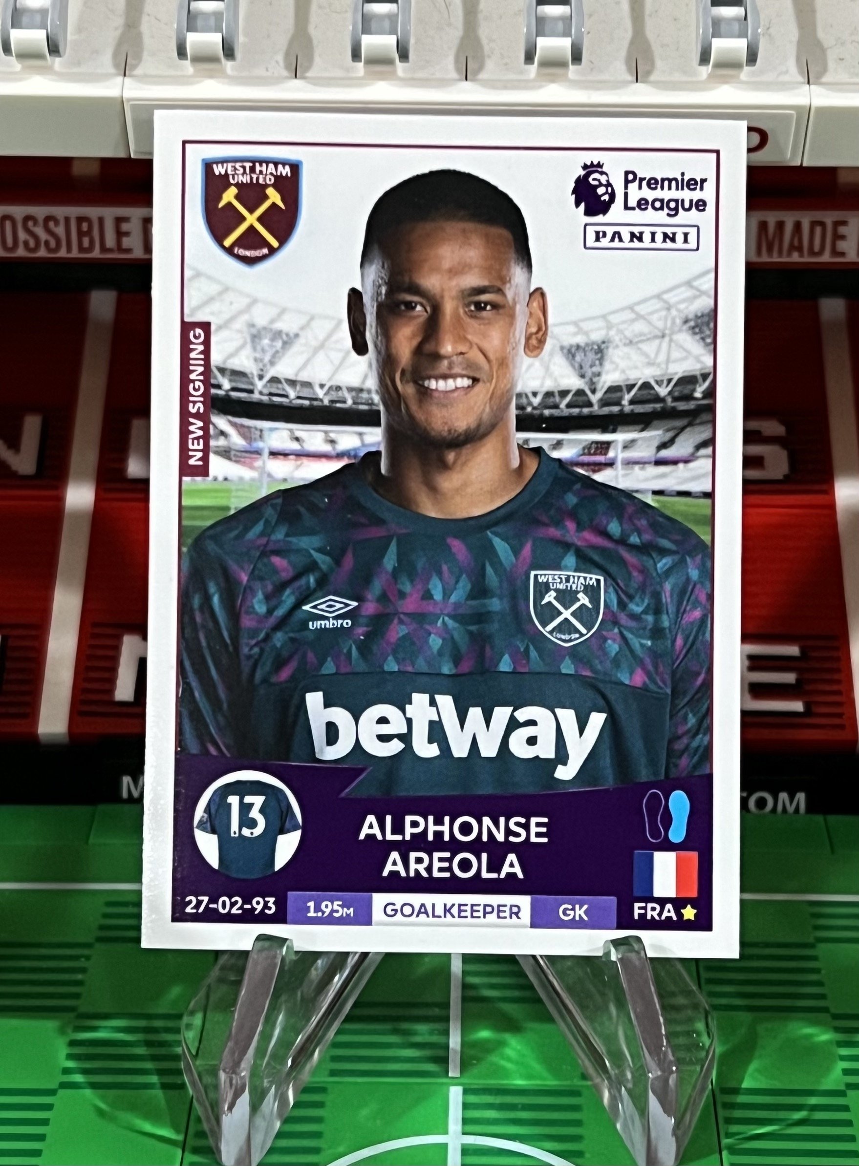 alphonse areola 2023 panini sticker