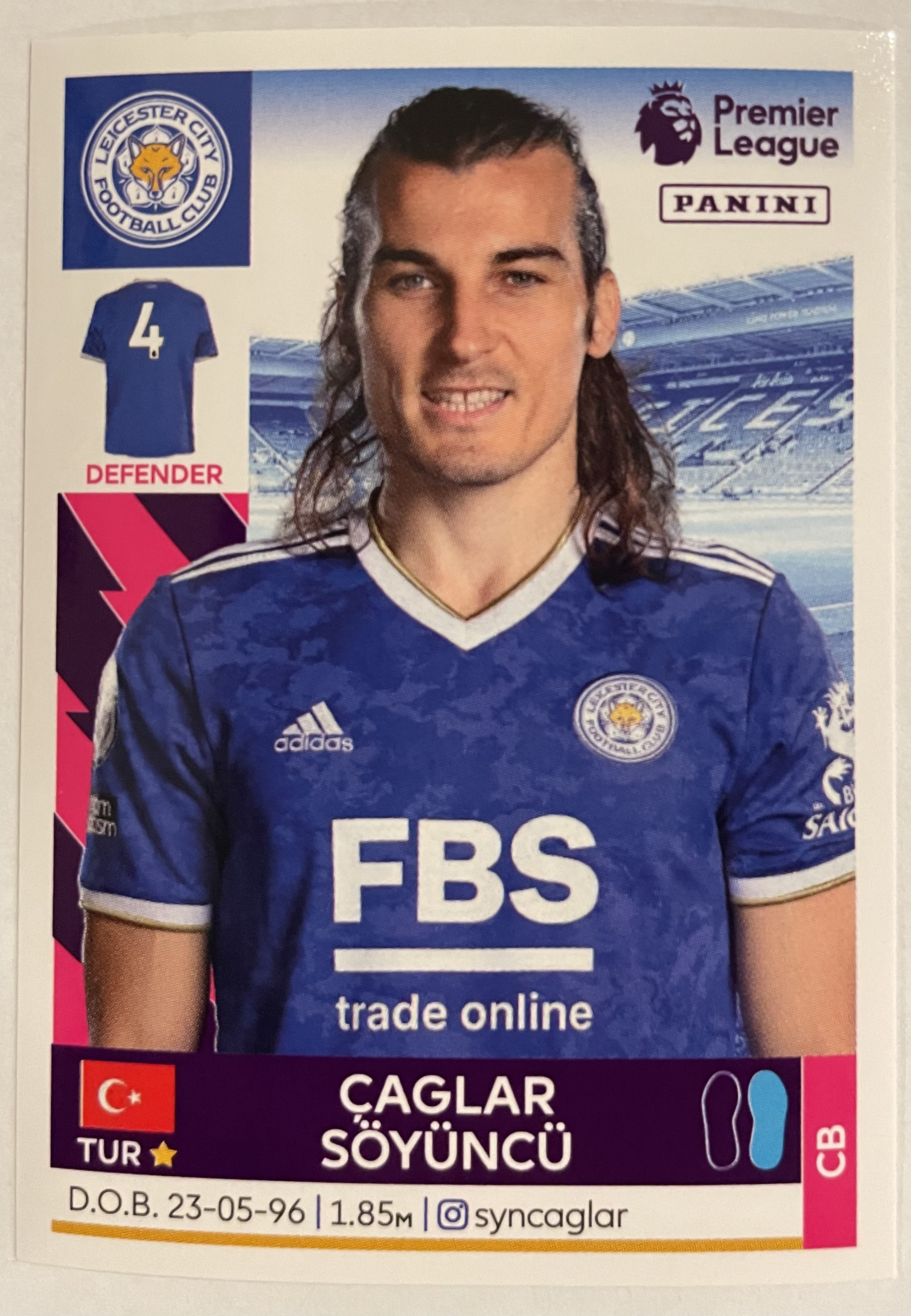 caglar soyuncu 2022 panini sticker